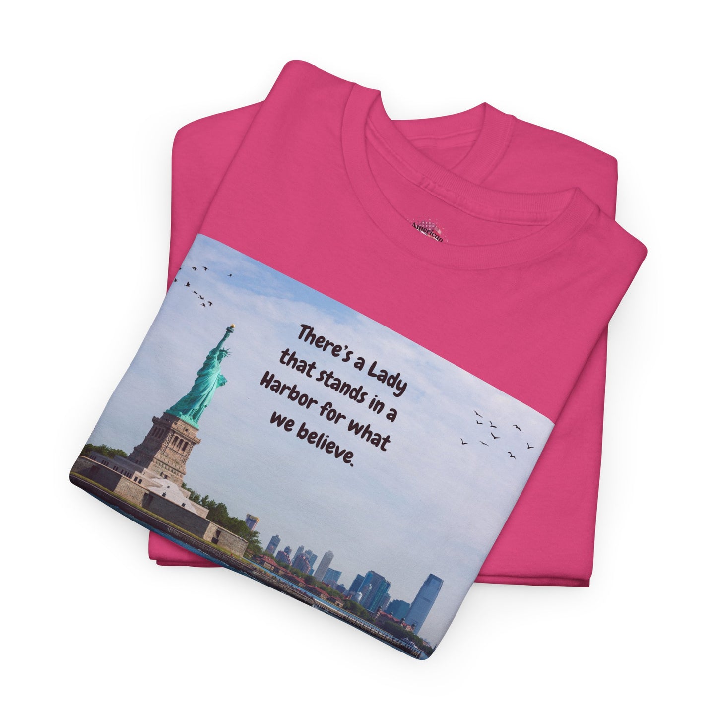 Unisex Heavy Cotton Tee with Lady Liberty Design, Inspirational Quote T-Shirt, Independence Day Gift, Patriot Apparel, New York [...]