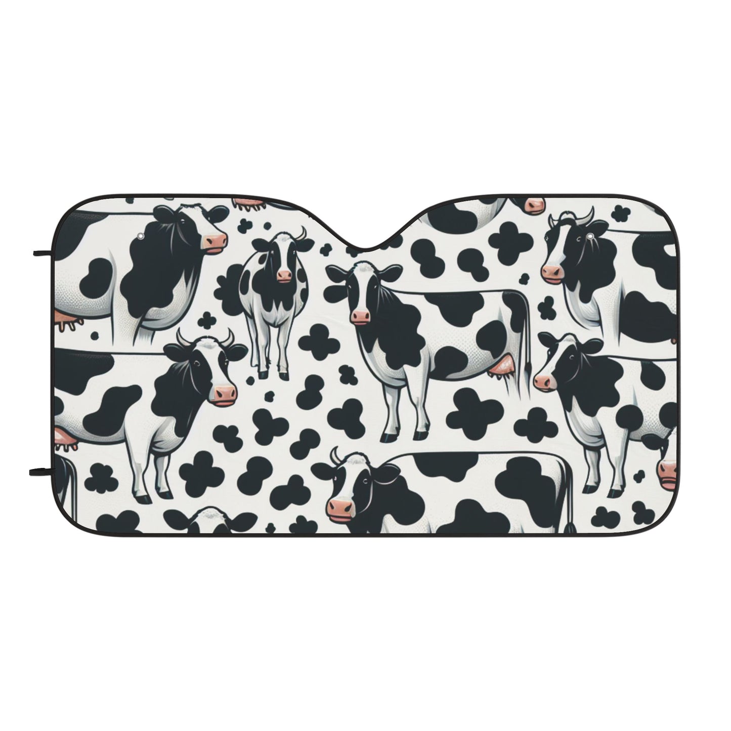 Fun Cow Print Car Sun Shades - UV Protection for Your Vehicle
