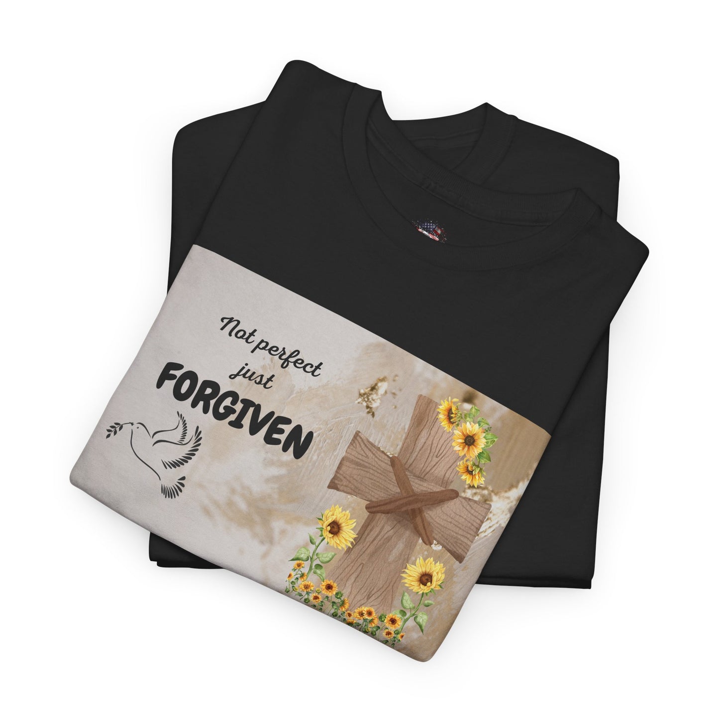 Forgiven Inspirational Tee, Unisex Cotton Shirt, Motivational Gift, Faith-Based Apparel, Summer Casual Wear, Spiritual Reminder