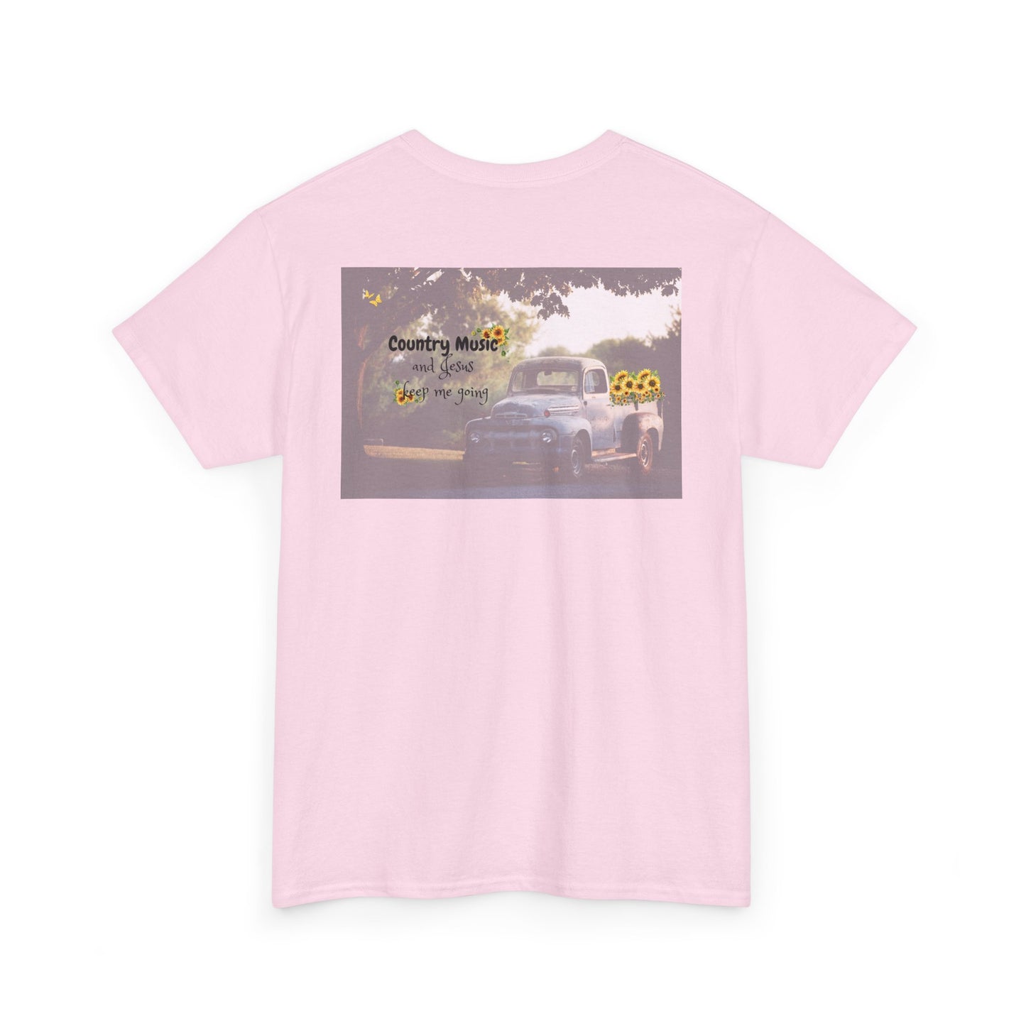 Unisex Heavy Cotton Tee with Country Music Design - Perfect for Music Lovers & Casual Outings
