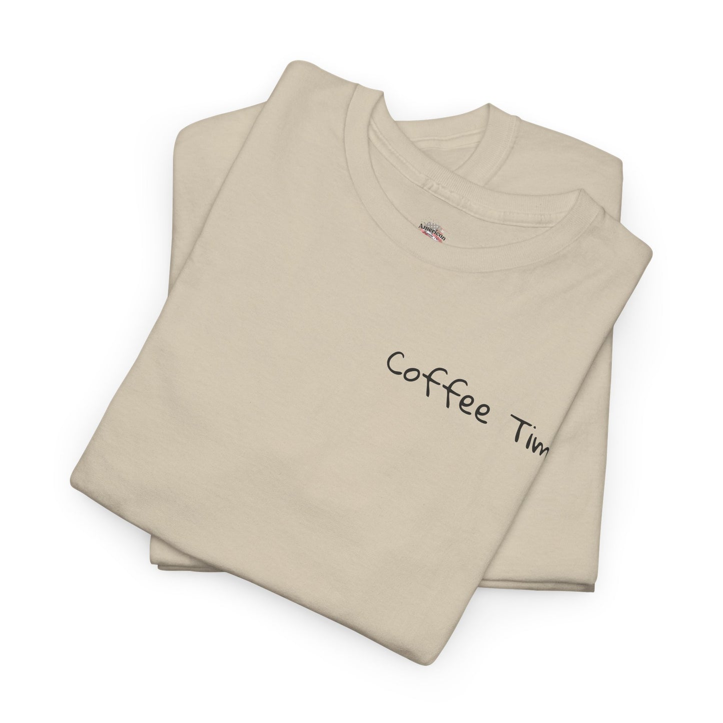 Coffee Time Unisex Heavy Cotton Tee - Faith & Caffeine Inspiration