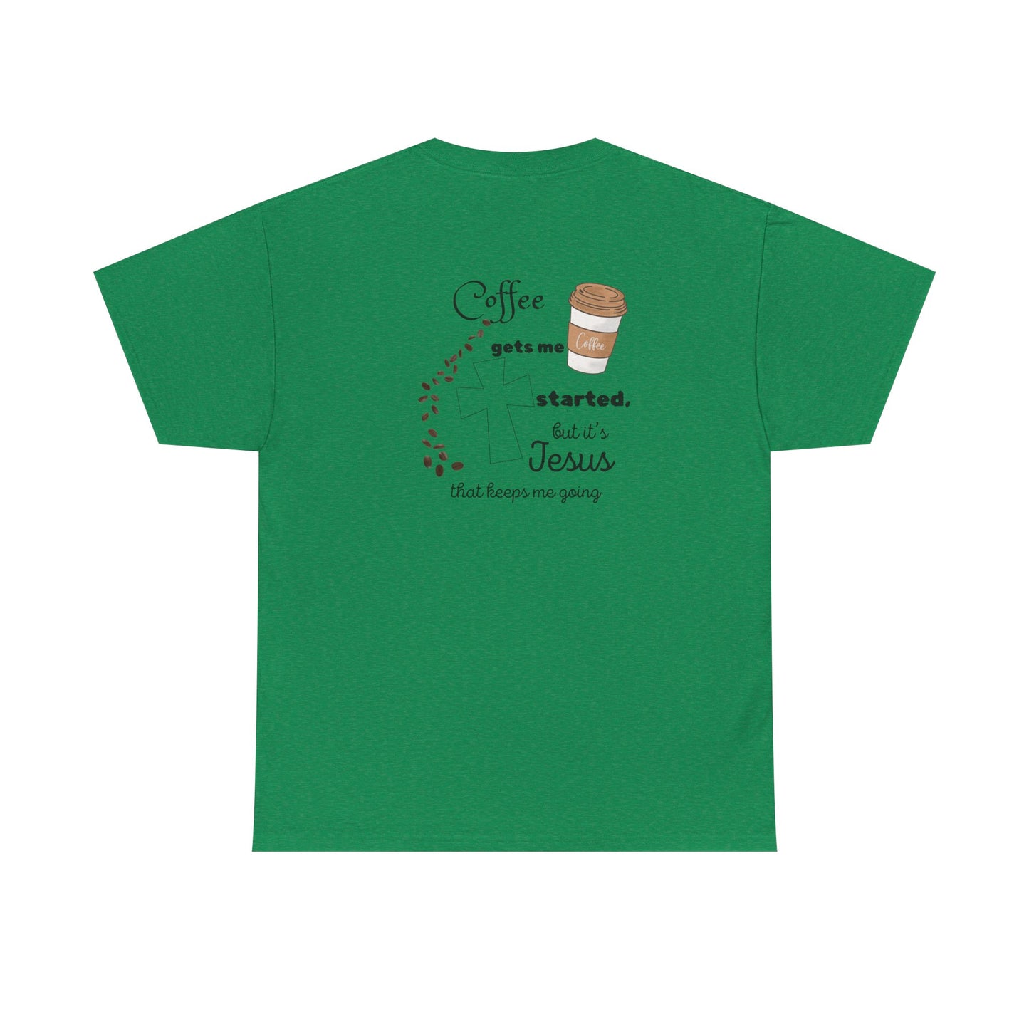 Coffee Time Unisex Heavy Cotton Tee - Faith & Caffeine Inspiration