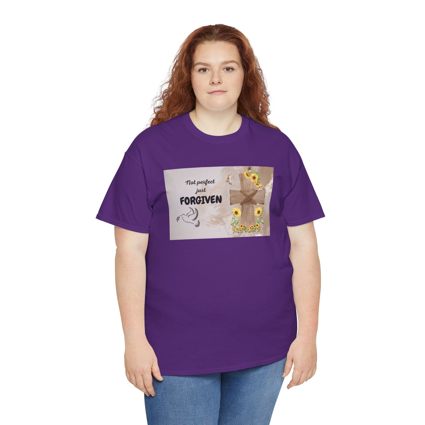 Forgiven Inspirational Tee, Unisex Cotton Shirt, Motivational Gift, Faith-Based Apparel, Summer Casual Wear, Spiritual Reminder