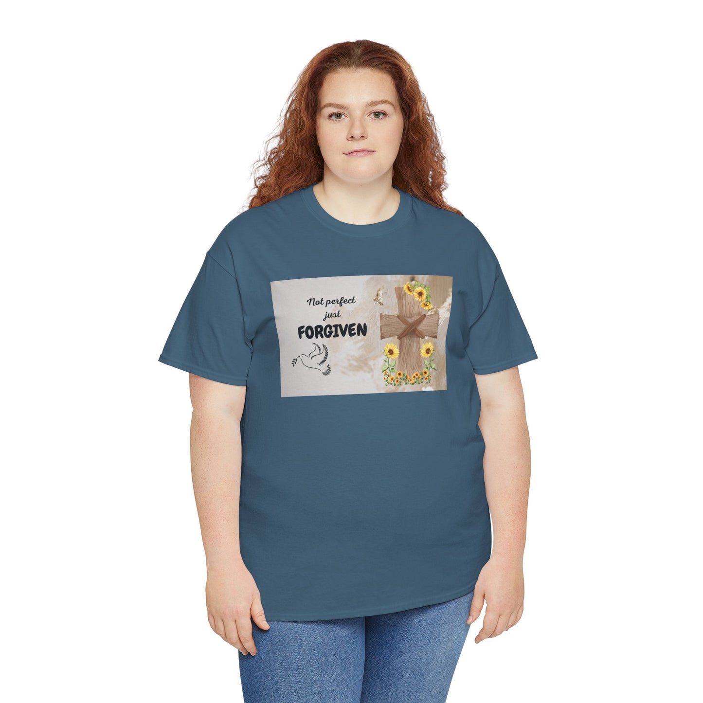 Forgiven Inspirational Tee, Unisex Cotton Shirt, Motivational Gift, Faith-Based Apparel, Summer Casual Wear, Spiritual Reminder