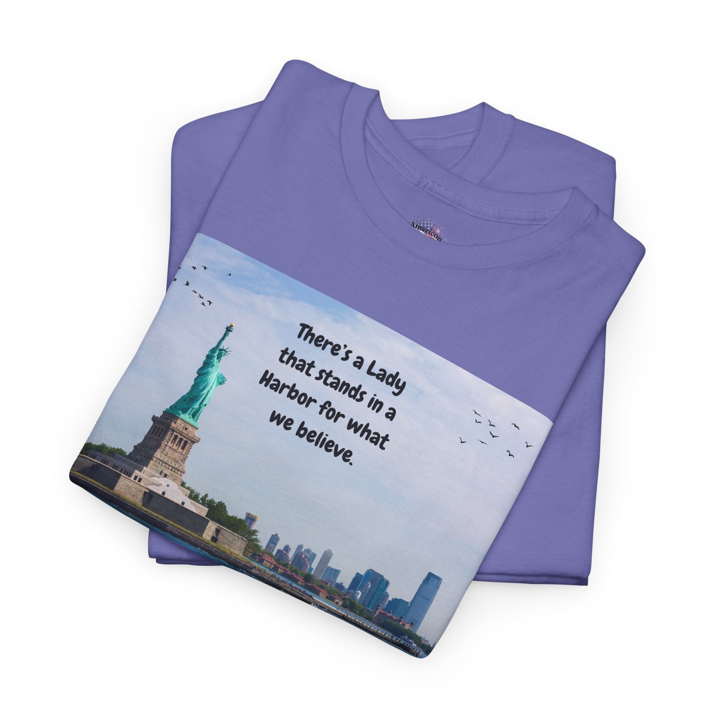 Unisex Heavy Cotton Tee with Lady Liberty Design, Inspirational Quote T-Shirt, Independence Day Gift, Patriot Apparel, New York [...]