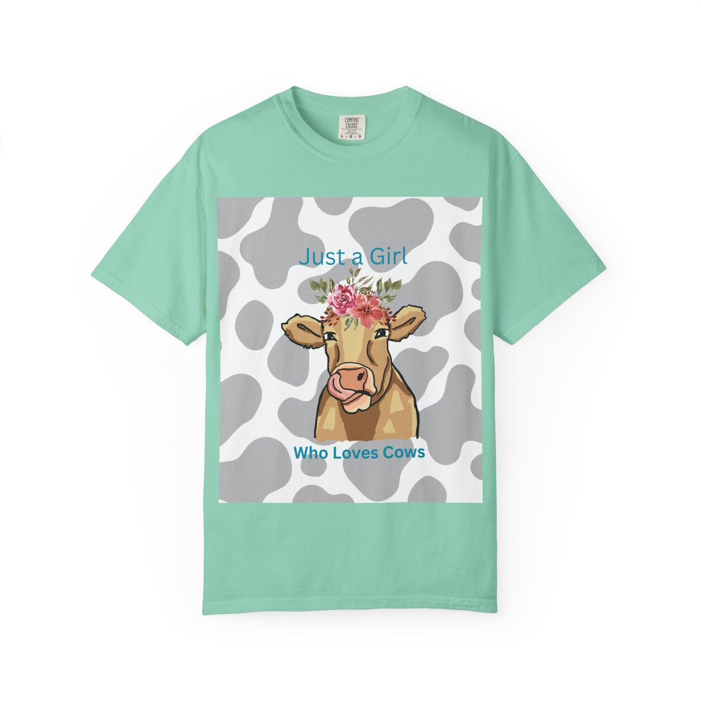 Just a Girl Who Loves Cows T-shirt - Fun and Whimsical Cotton Tee for Animal Lovers