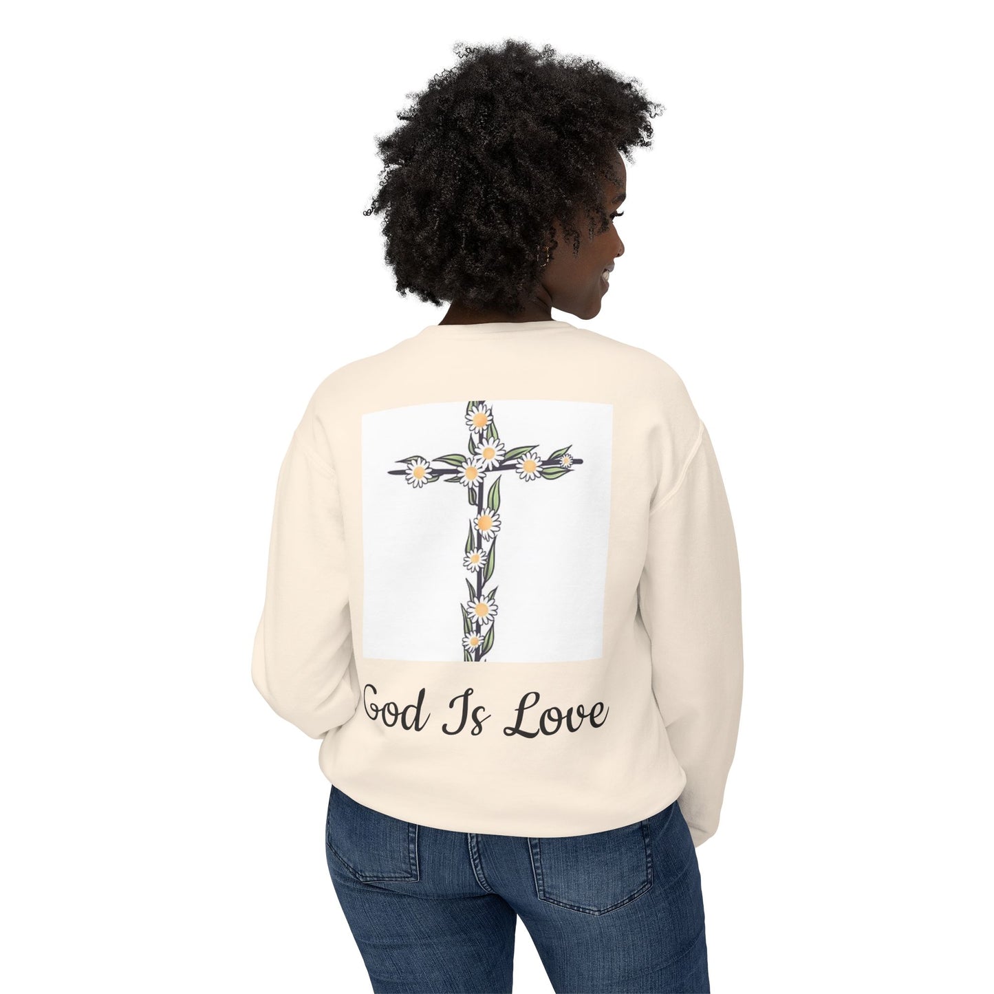 Faith, Hope, Love Unisex Lightweight Crewneck Sweatshirt