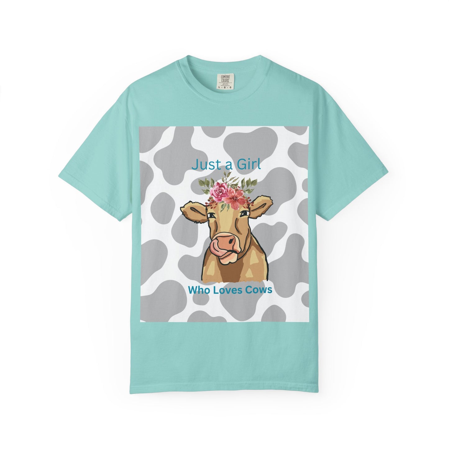 Just a Girl Who Loves Cows T-shirt - Fun and Whimsical Cotton Tee for Animal Lovers