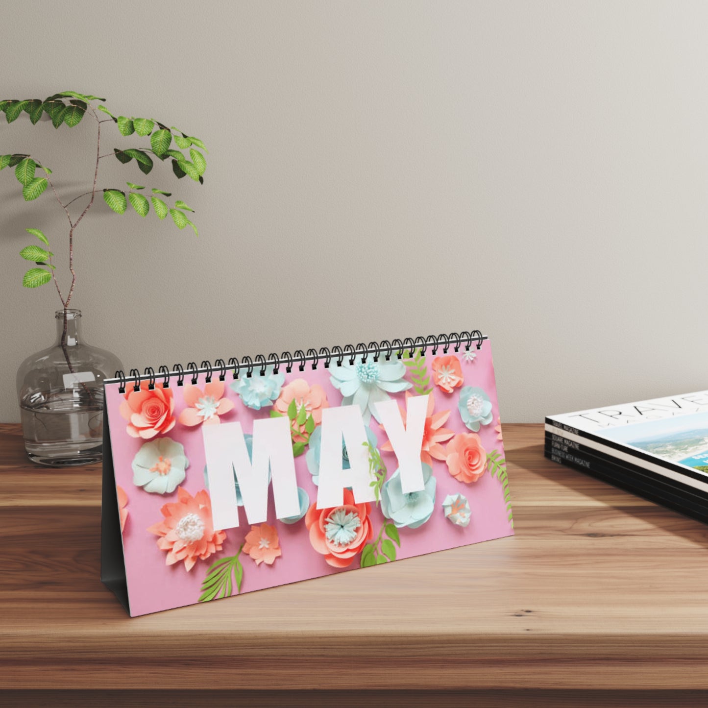 Tropical Desktop Calendar – Scenic Beach Theme for Home & Office
