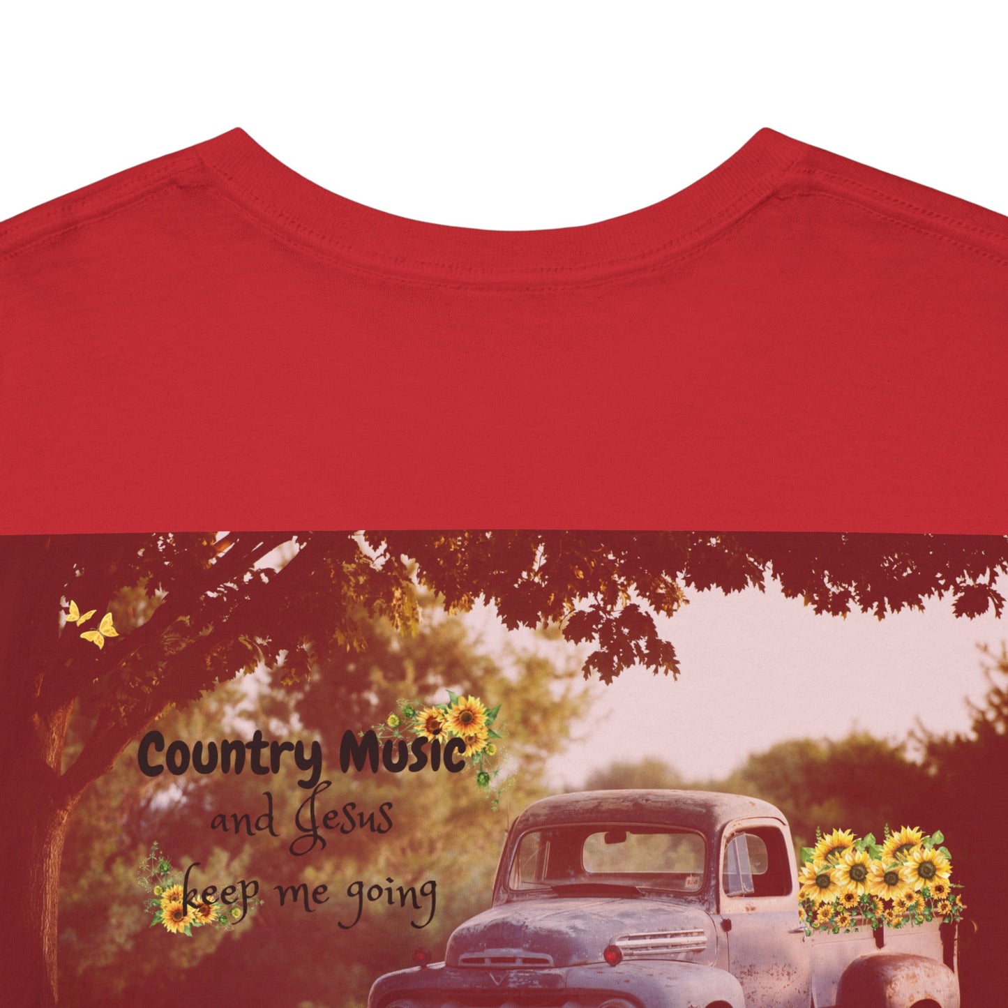 Unisex Heavy Cotton Tee with Country Music Design - Perfect for Music Lovers & Casual Outings