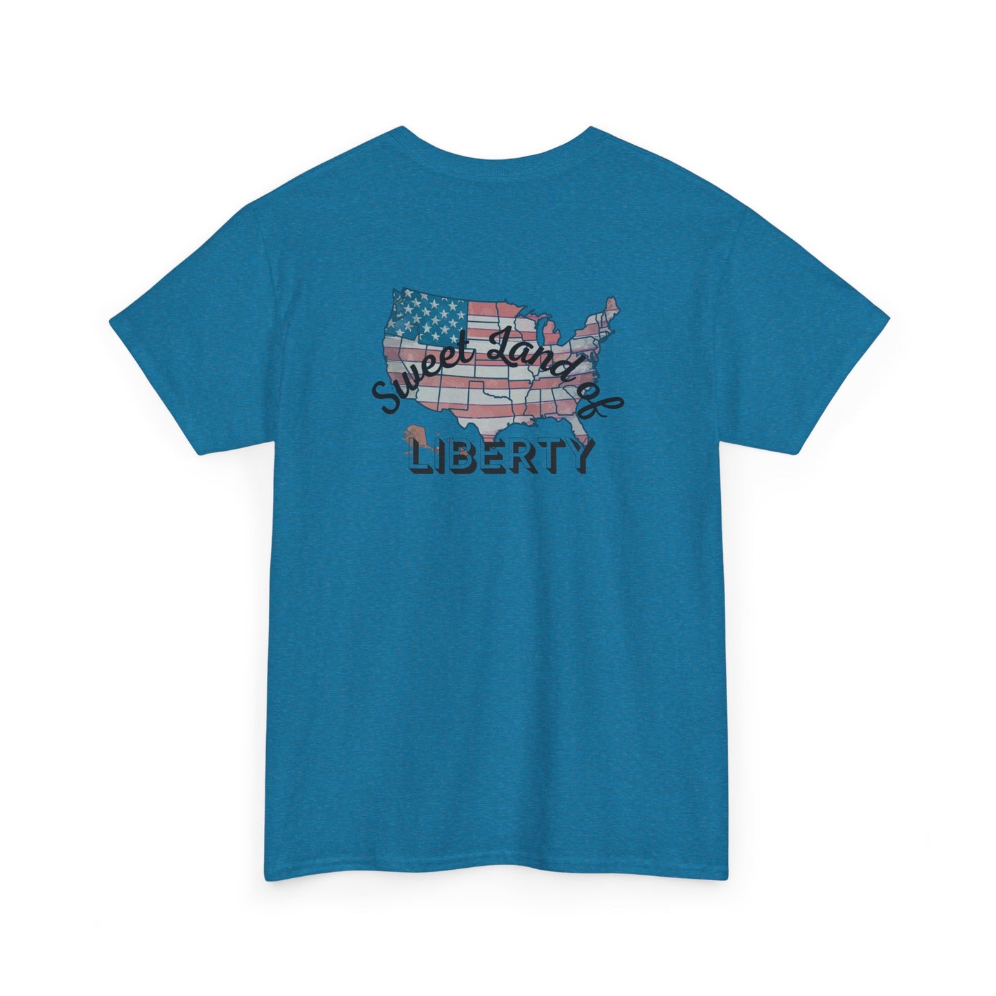 Patriotic Unisex Heavy Cotton Tee - Proud to be an American