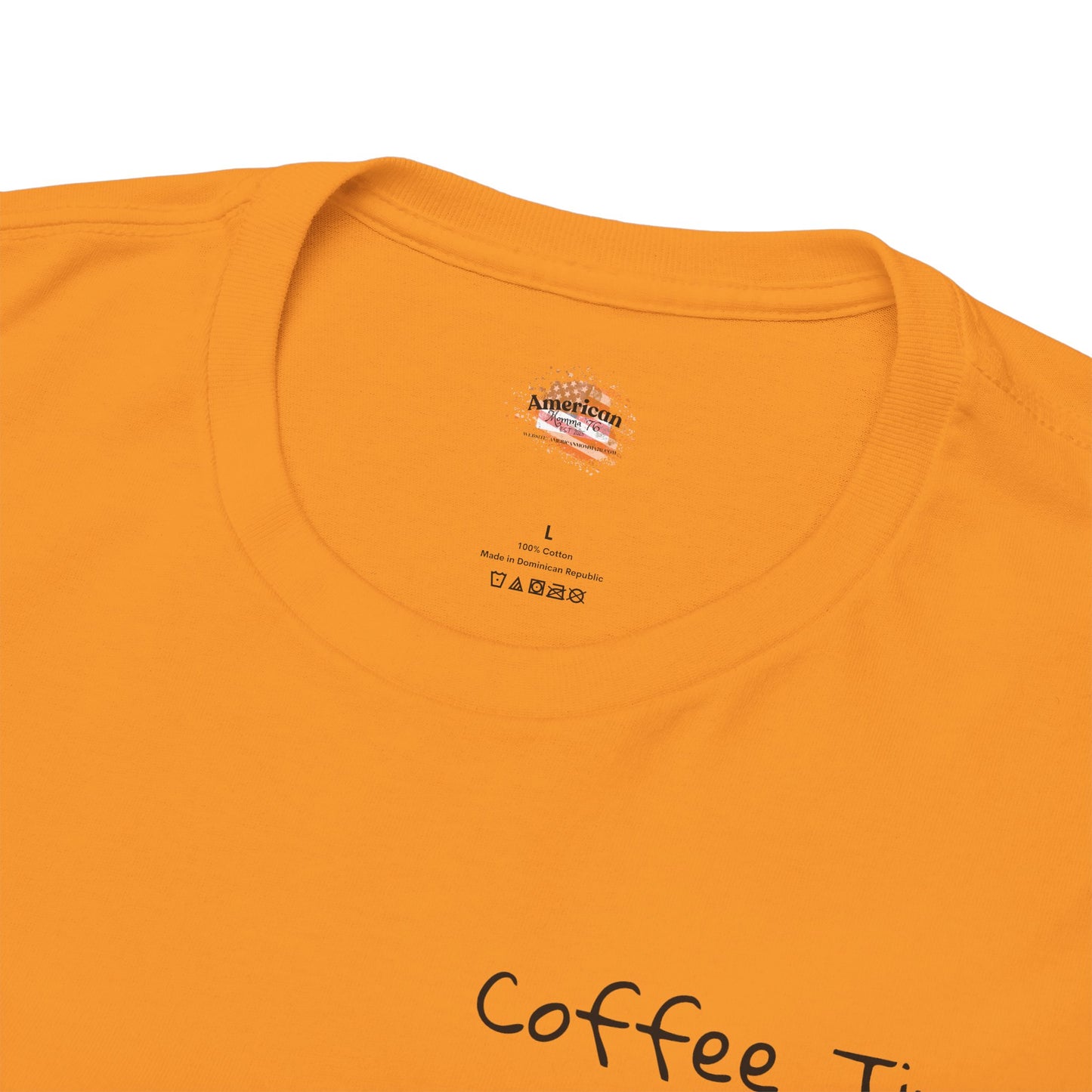 Coffee Time Unisex Heavy Cotton Tee - Faith & Caffeine Inspiration