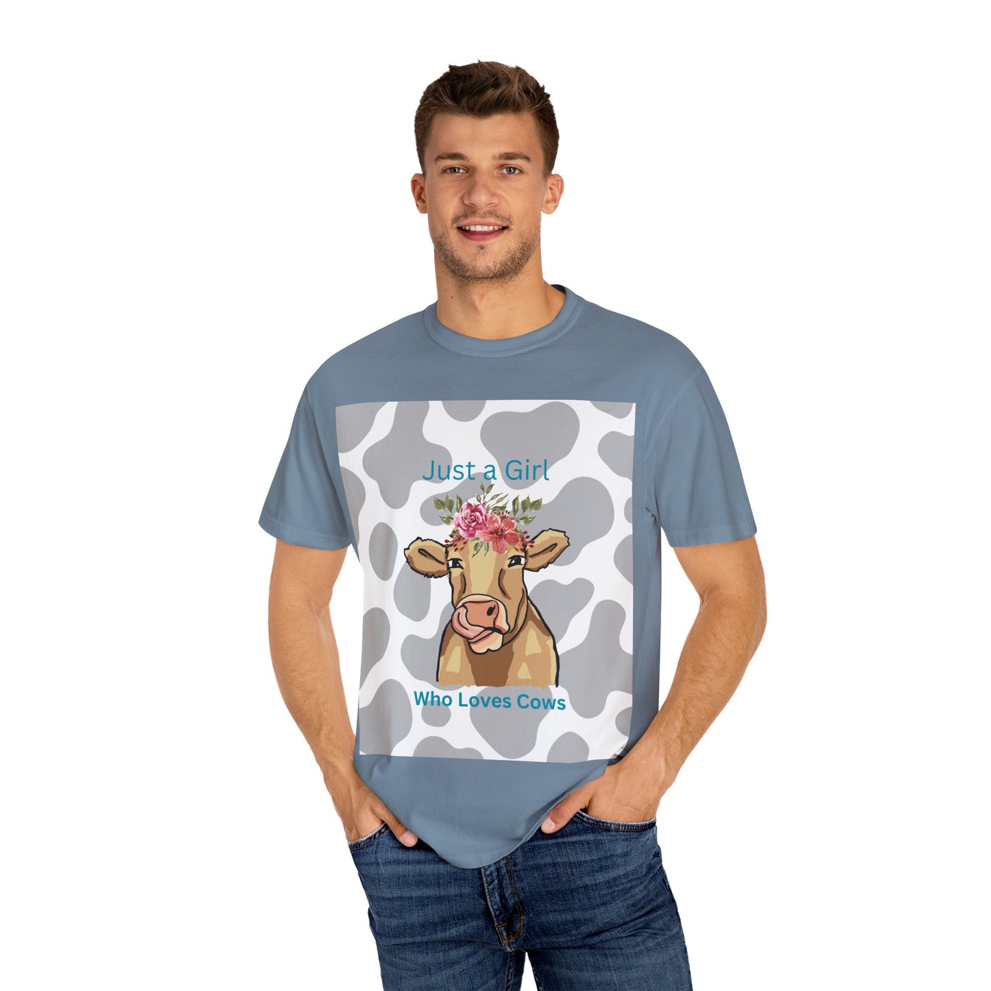 Just a Girl Who Loves Cows T-shirt - Fun and Whimsical Cotton Tee for Animal Lovers