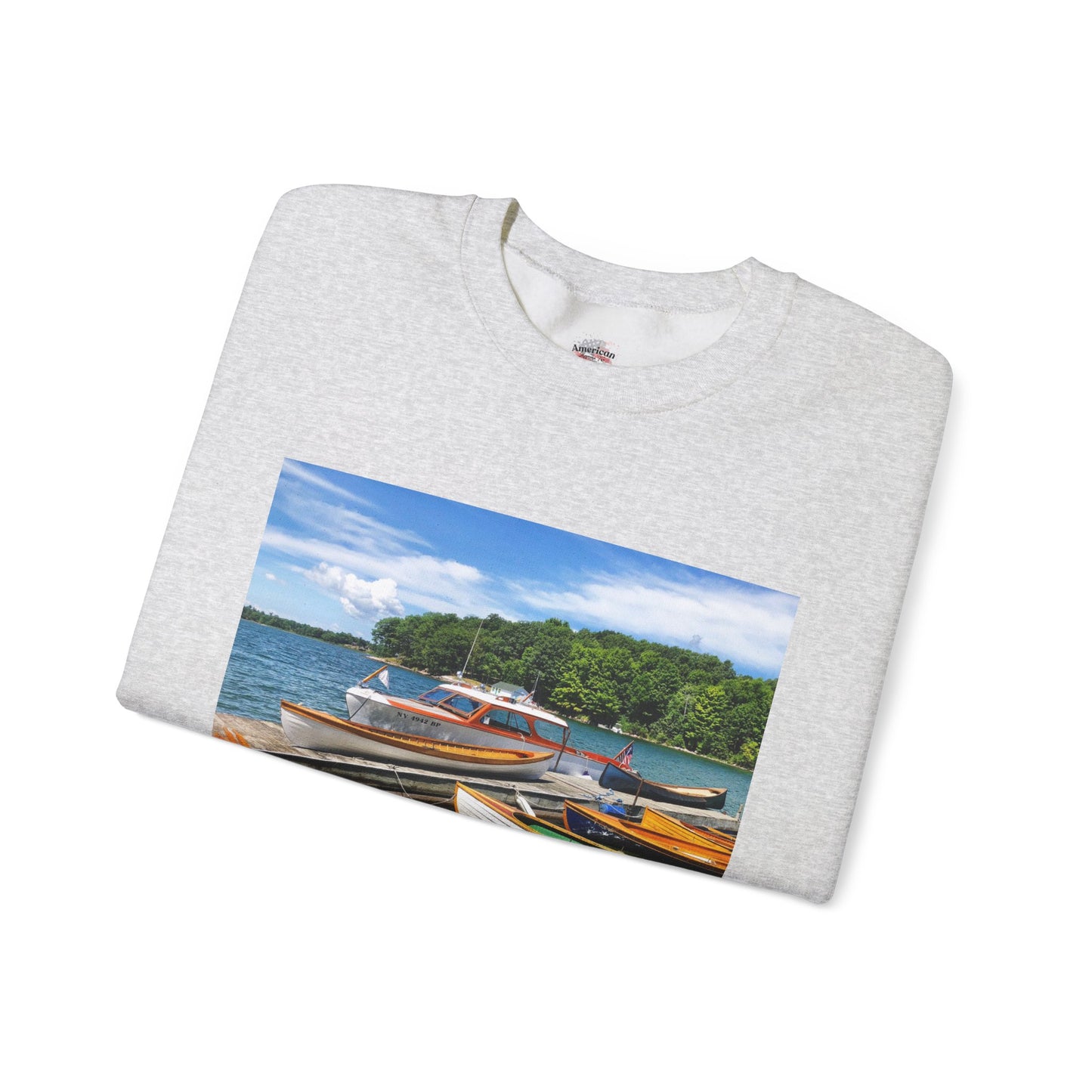 Scenic Boats Unisex Heavy Blend™ Crewneck Sweatshirt - Perfect for Nautical Enthusiasts