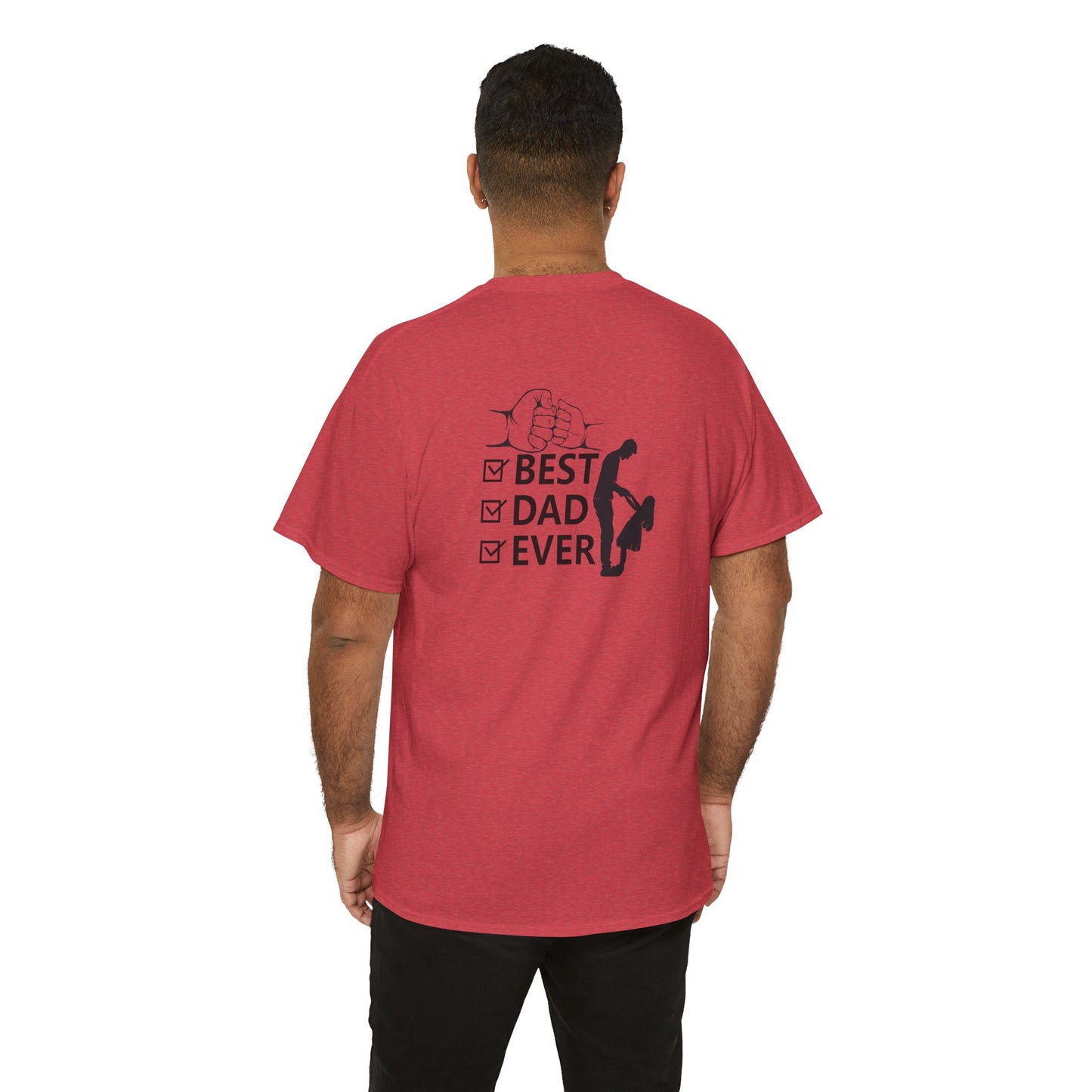 #1 Dad Unisex Heavy Cotton Tee - Best Dad Ever Shirt