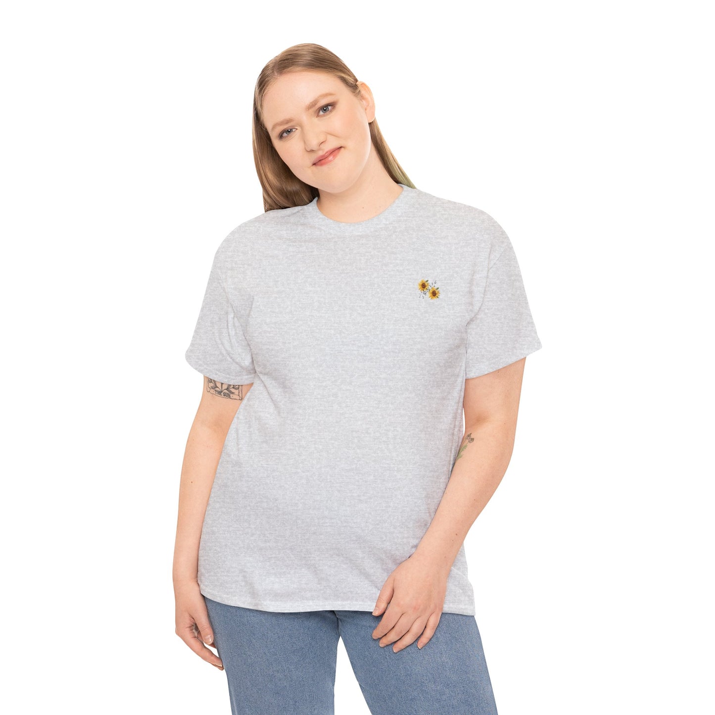 Sunflower Scenic Tee, Nature Lover T-Shirt, Summer Outfit, Gift for Her, Casual Wear