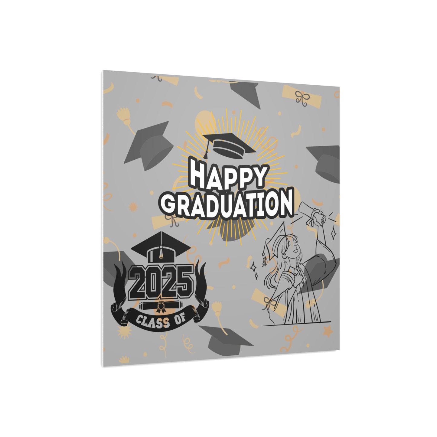 Graduation Foam Board Sign – Happy Graduation 2025 Decoration