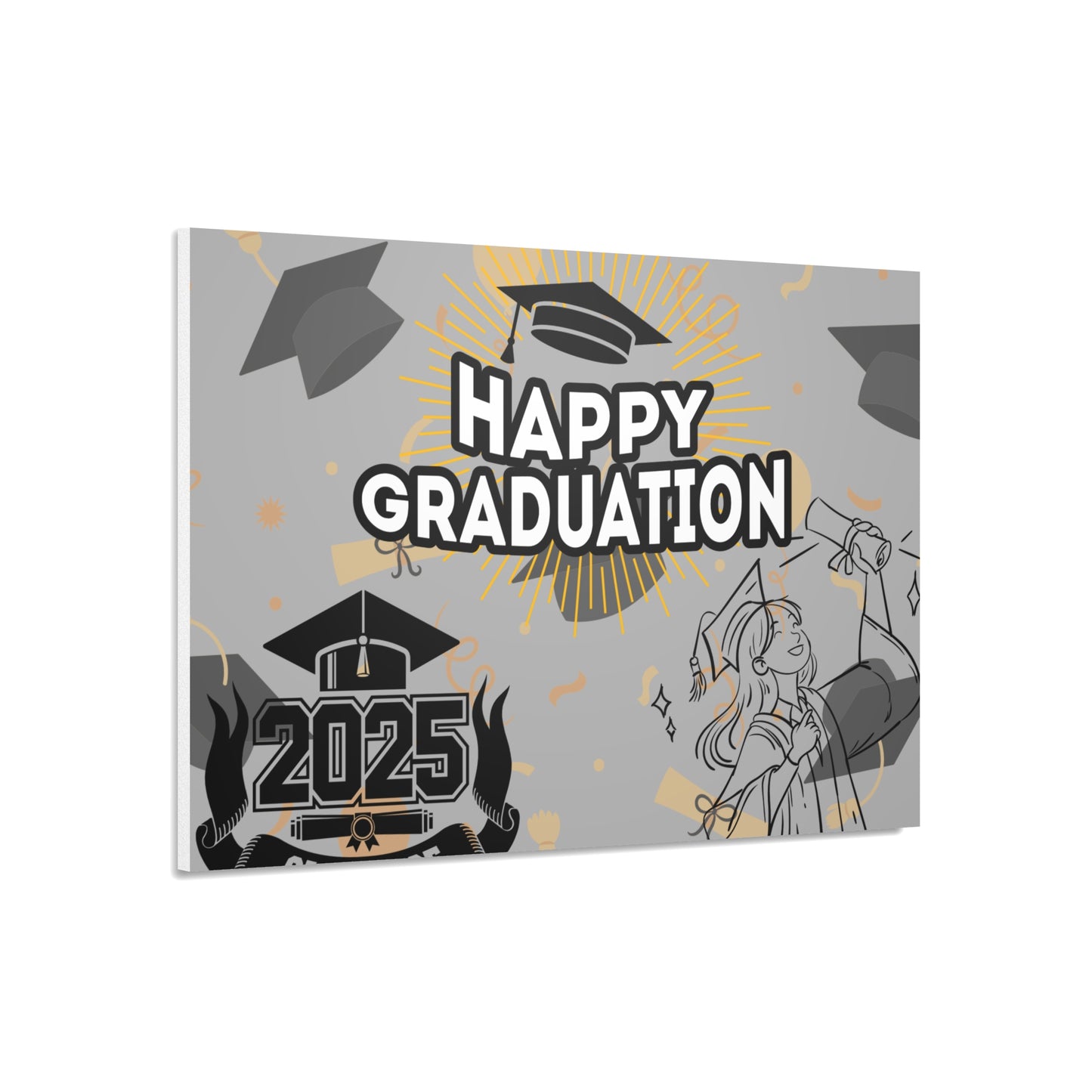 Graduation Foam Board Sign – Happy Graduation 2025 Decoration