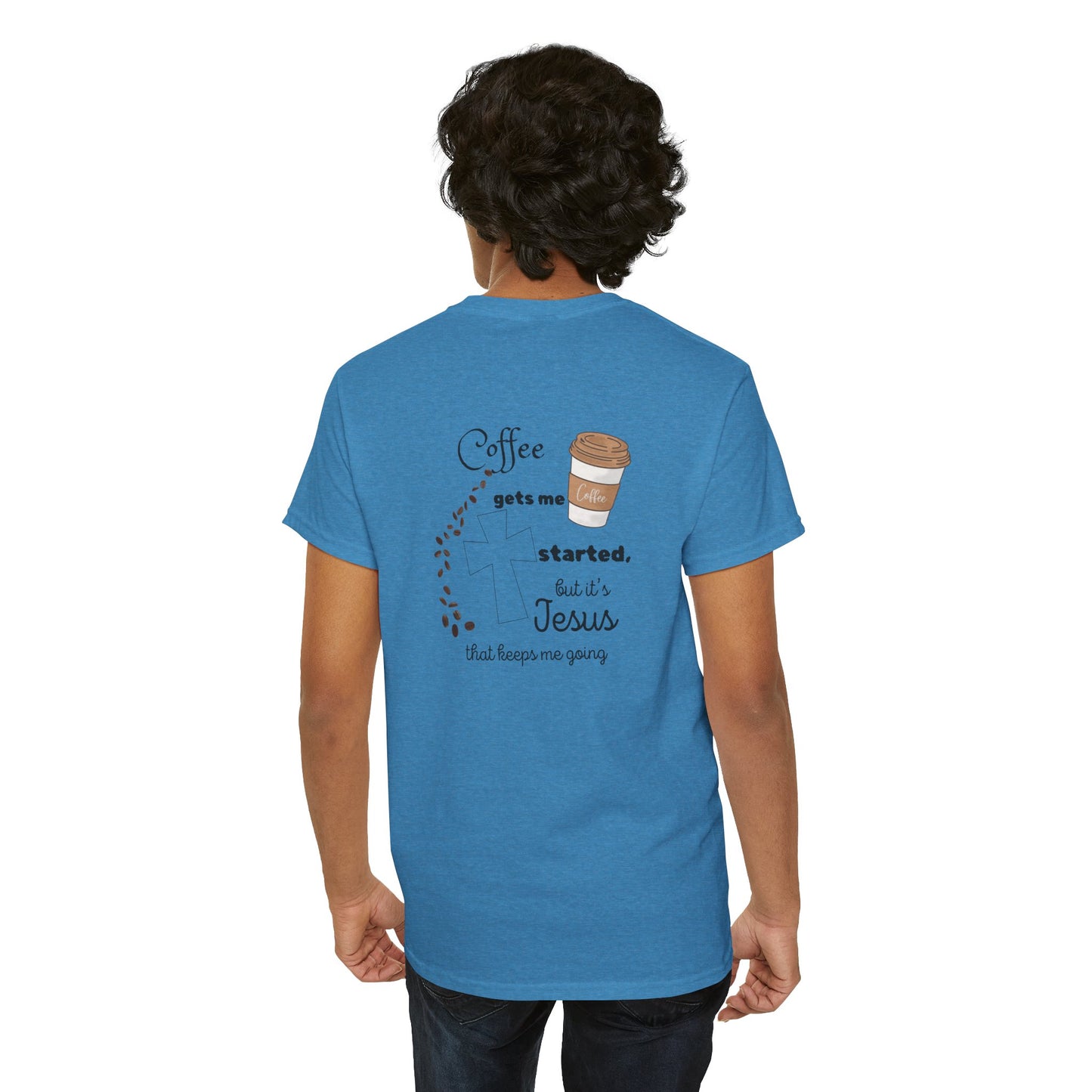 Coffee Time Unisex Heavy Cotton Tee - Faith & Caffeine Inspiration