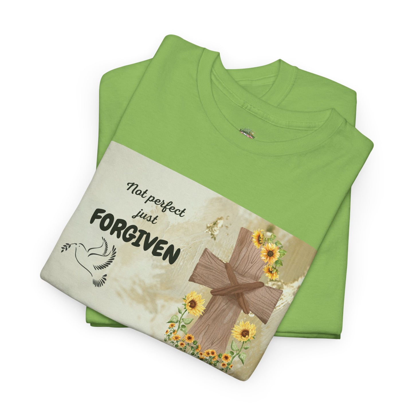 Forgiven Inspirational Tee, Unisex Cotton Shirt, Motivational Gift, Faith-Based Apparel, Summer Casual Wear, Spiritual Reminder