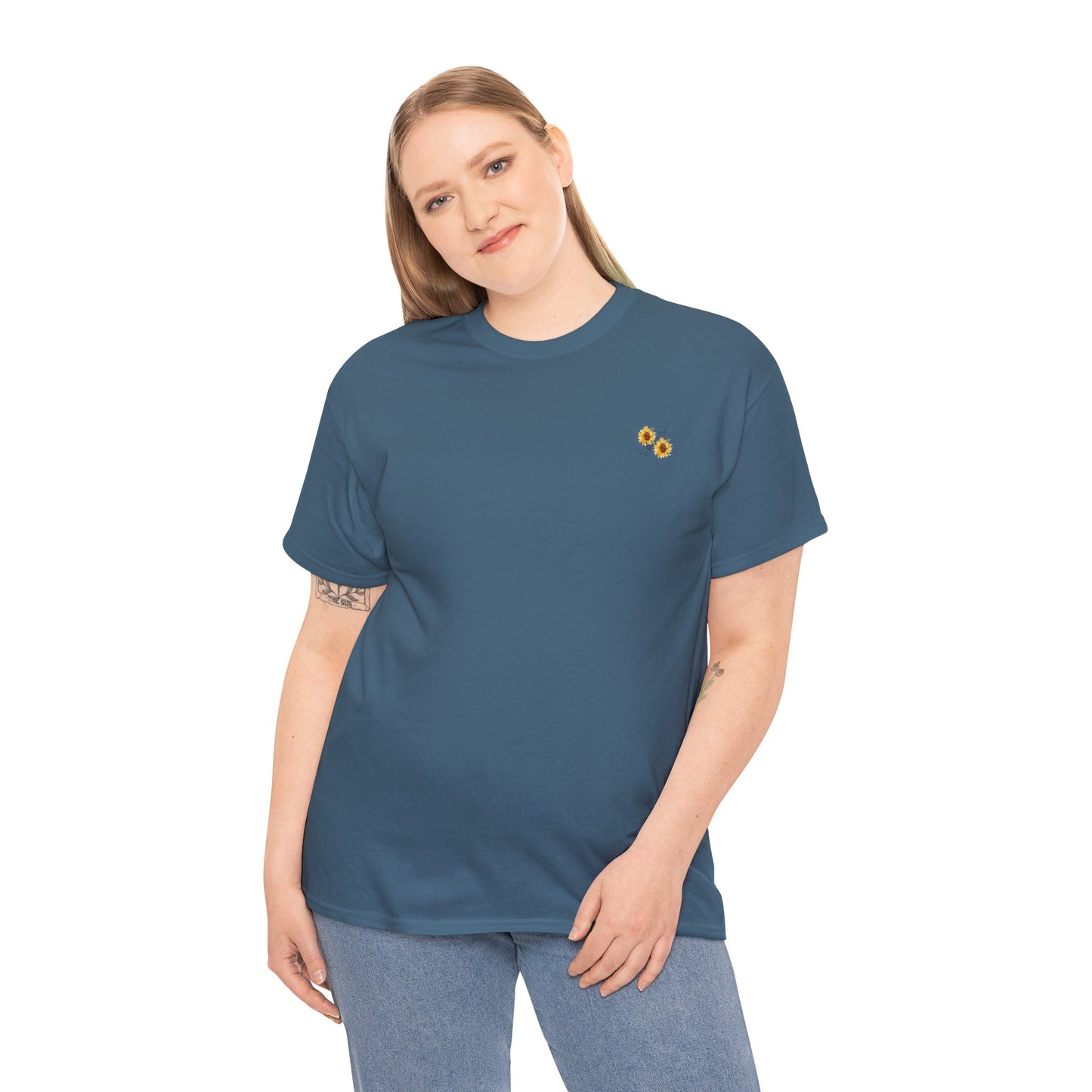Sunflower Scenic Tee, Nature Lover T-Shirt, Summer Outfit, Gift for Her, Casual Wear