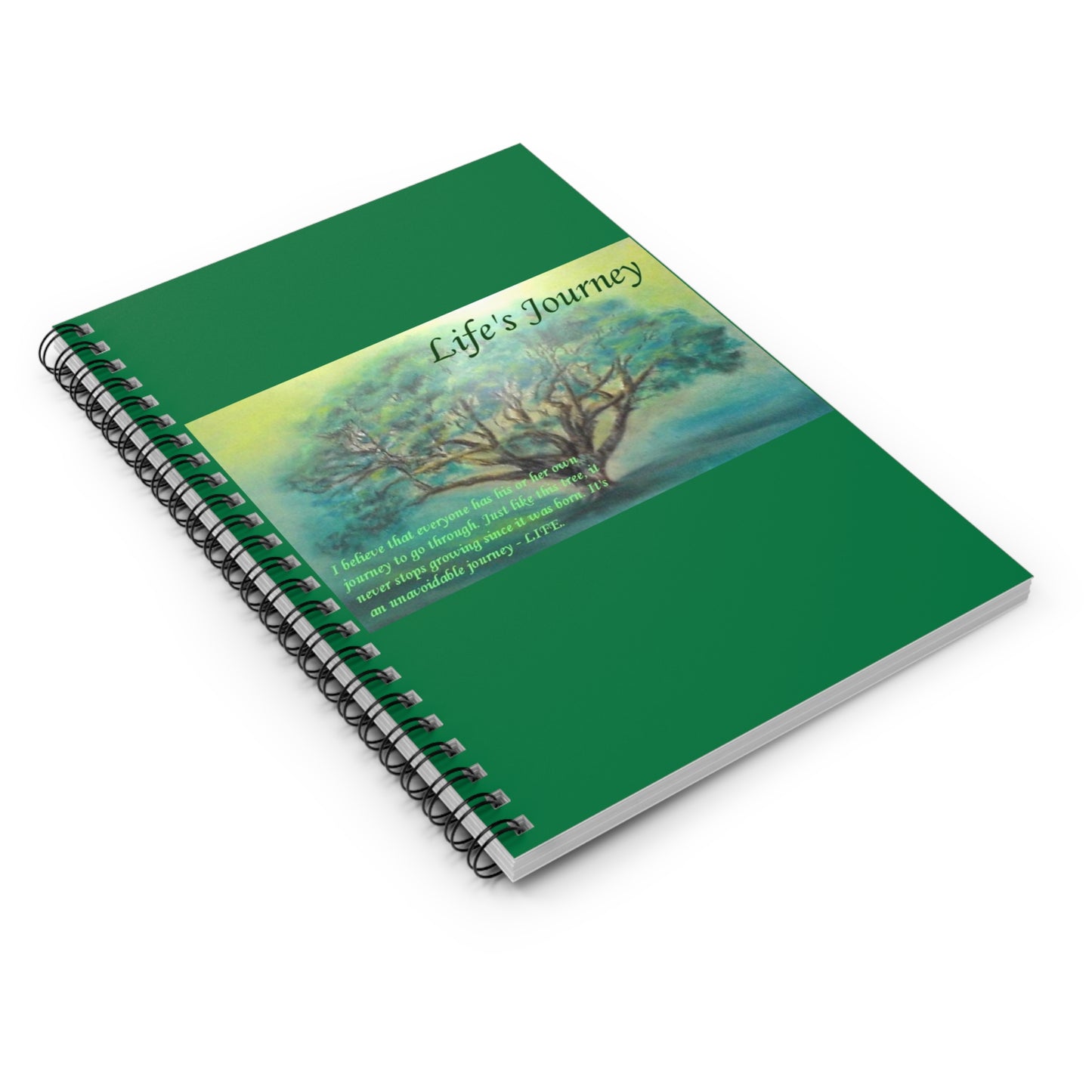 Inspirational Spiral Notebook - Life's Journey Quotes for Personal Growth