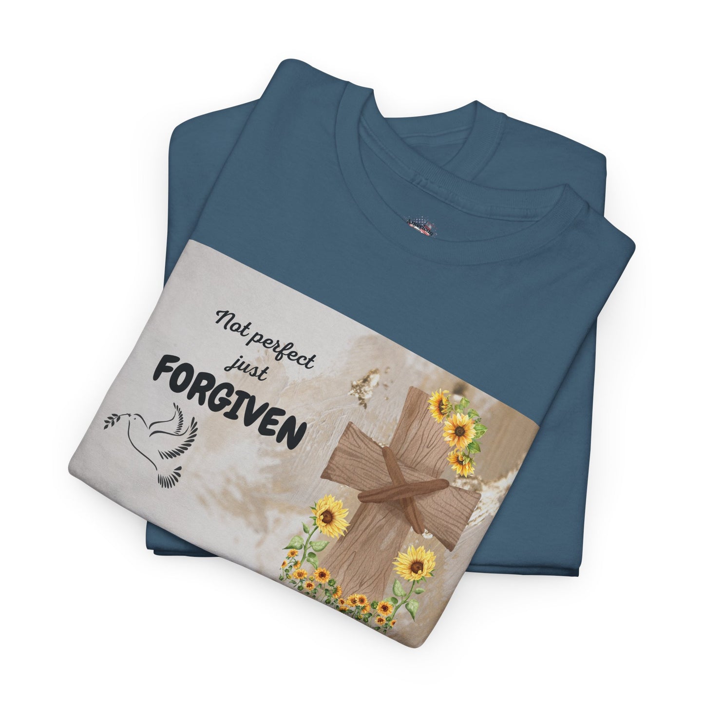 Forgiven Inspirational Tee, Unisex Cotton Shirt, Motivational Gift, Faith-Based Apparel, Summer Casual Wear, Spiritual Reminder