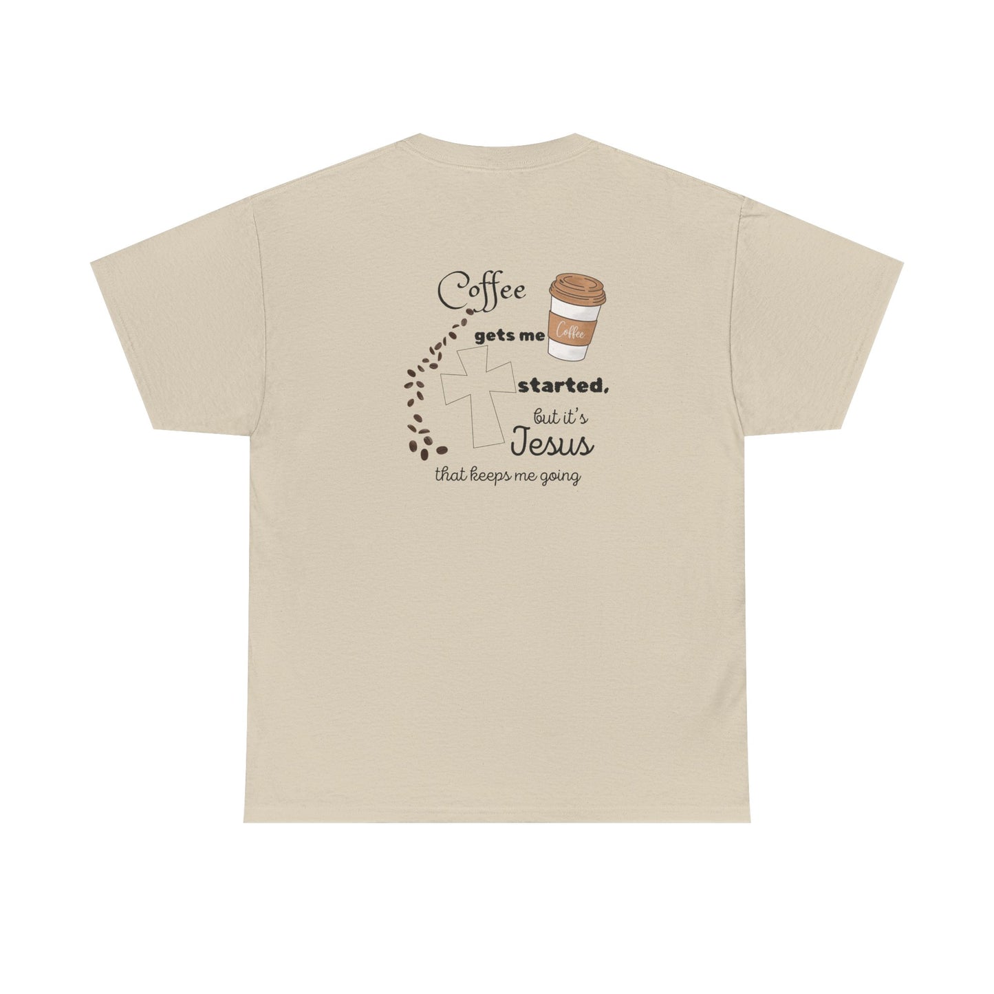 Coffee Time Unisex Heavy Cotton Tee - Faith & Caffeine Inspiration