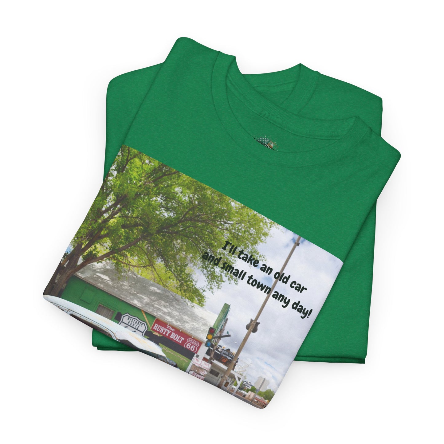 Rustic Vintage Car Tee - Retro Aesthetic Graphic T-Shirt for Casual Outings, Gifts, Travel, Summer Wardrobe, Road Trip Wear