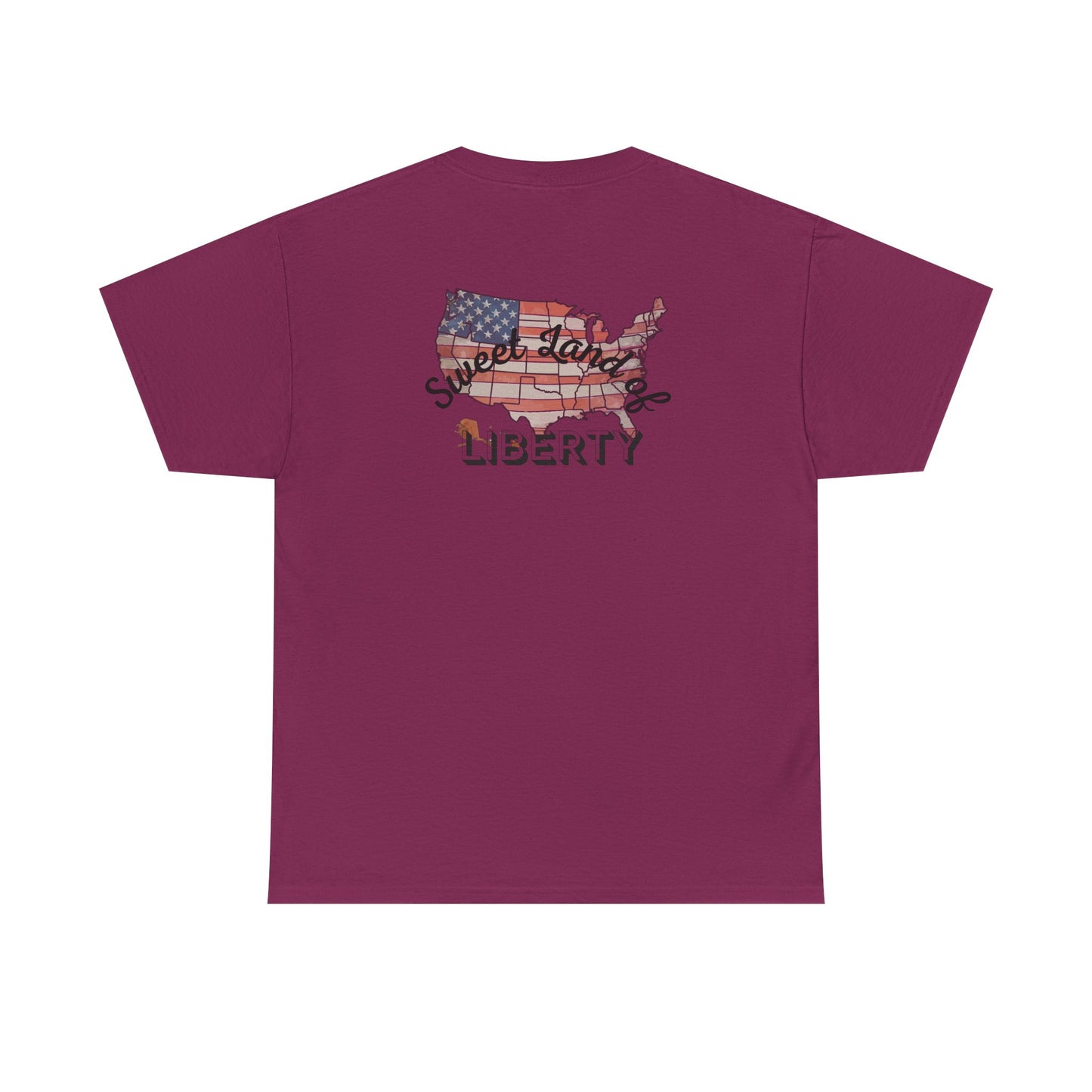 Patriotic Unisex Heavy Cotton Tee - Proud to be an American