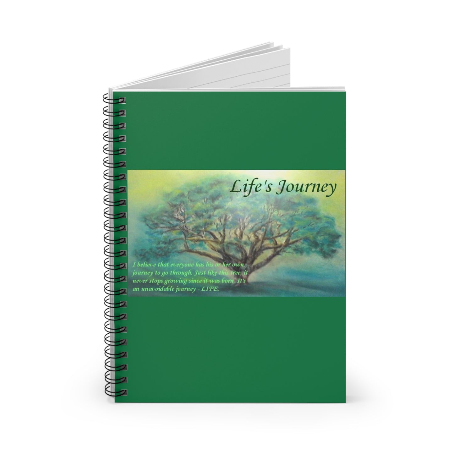 Inspirational Spiral Notebook - Life's Journey Quotes for Personal Growth