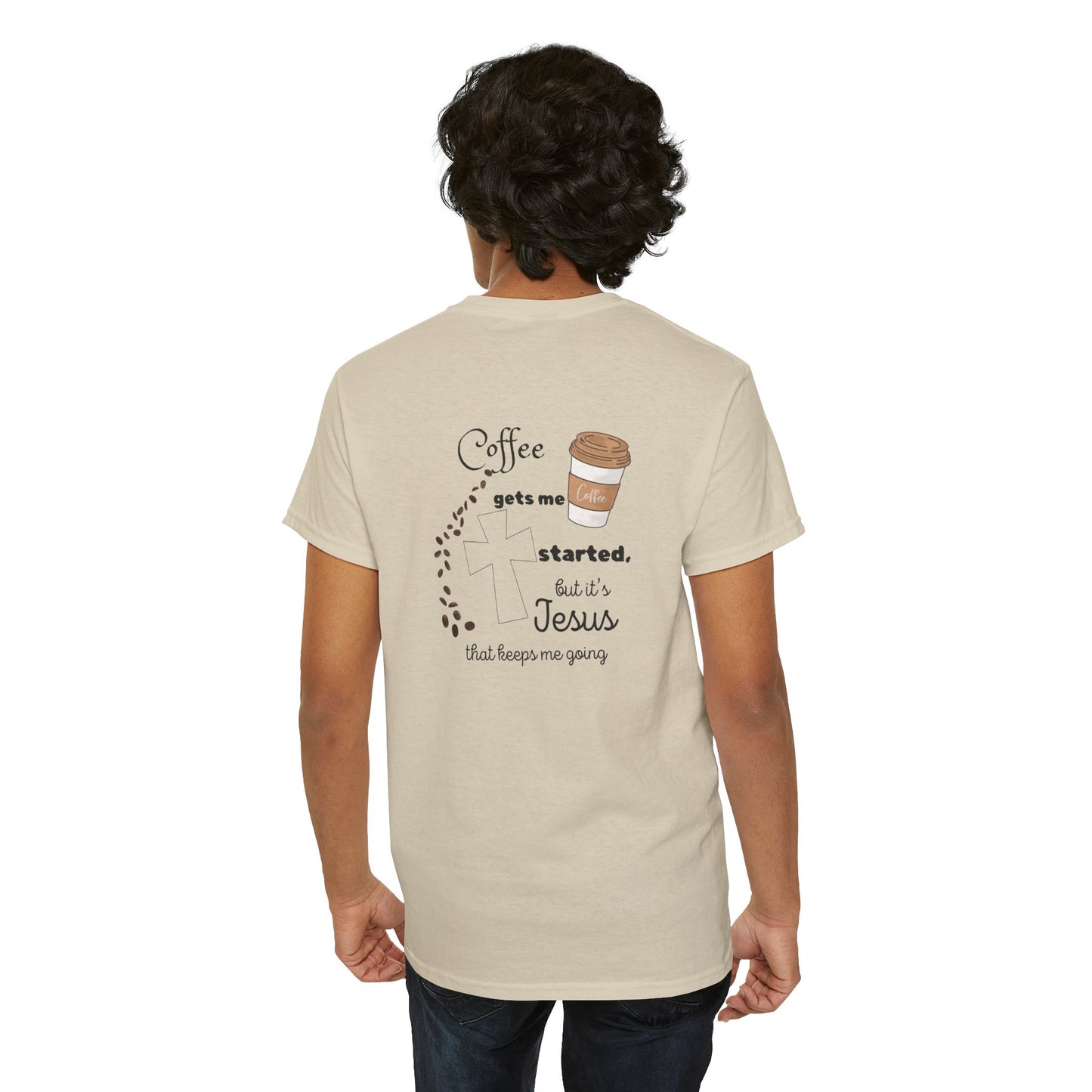 Coffee Time Unisex Heavy Cotton Tee - Faith & Caffeine Inspiration