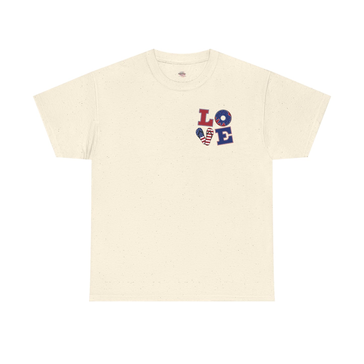 Patriotic Love Unisex Heavy Cotton Tee - God Bless the USA Design