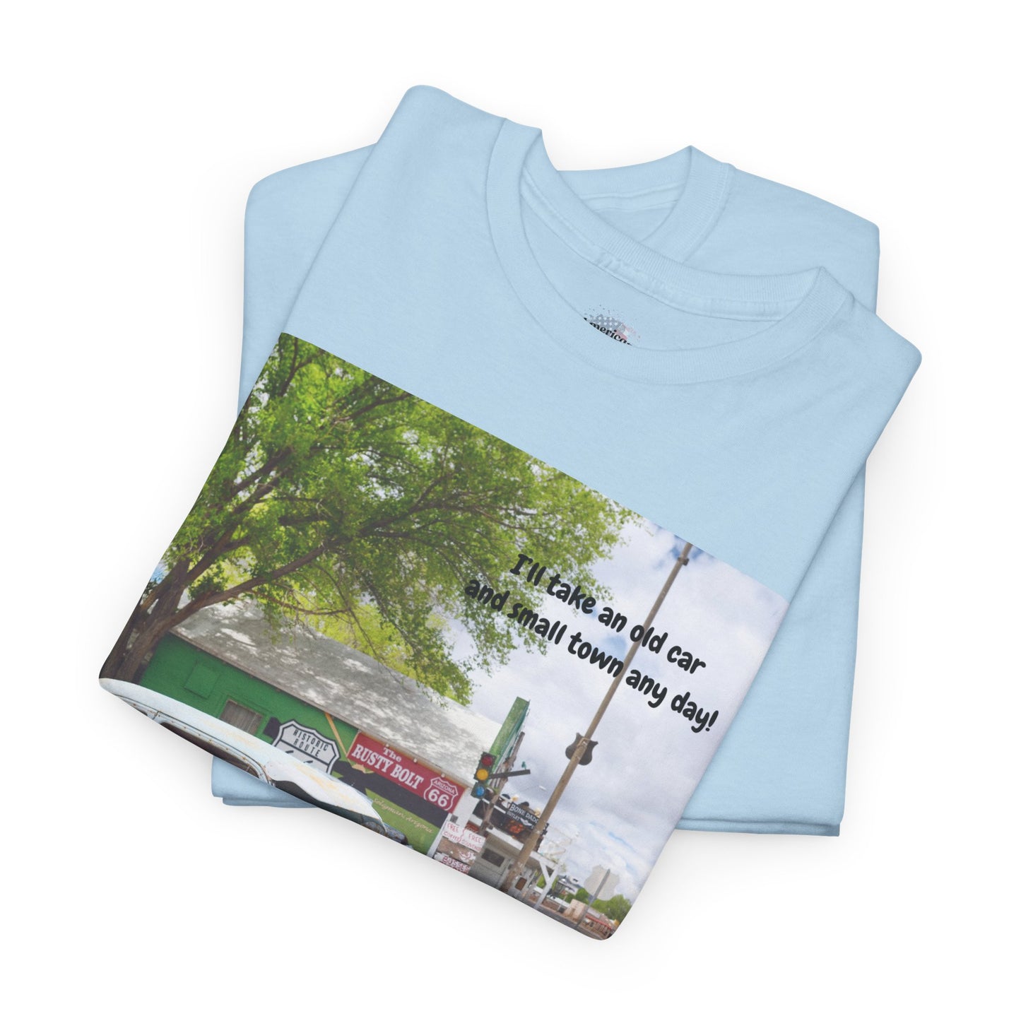 Rustic Vintage Car Tee - Retro Aesthetic Graphic T-Shirt for Casual Outings, Gifts, Travel, Summer Wardrobe, Road Trip Wear
