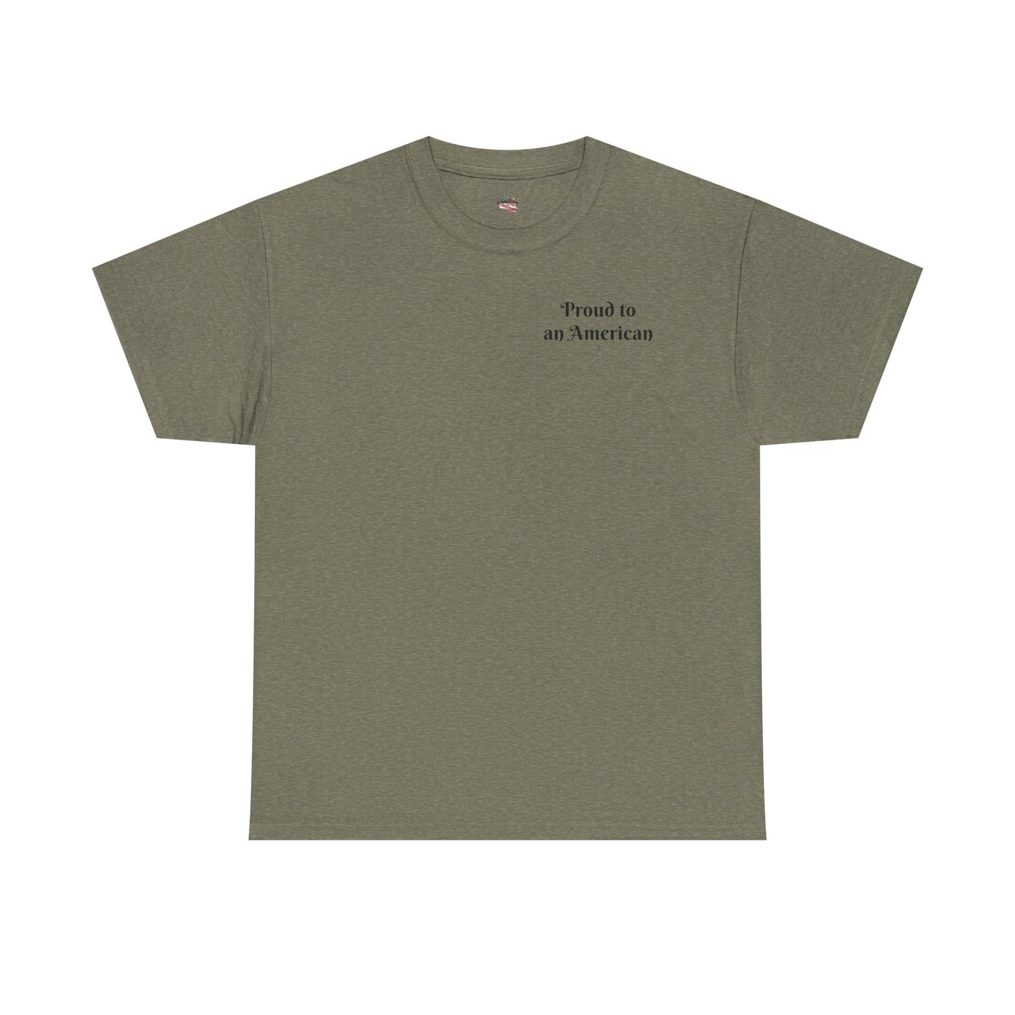 Patriotic Unisex Heavy Cotton Tee - Proud to be an American