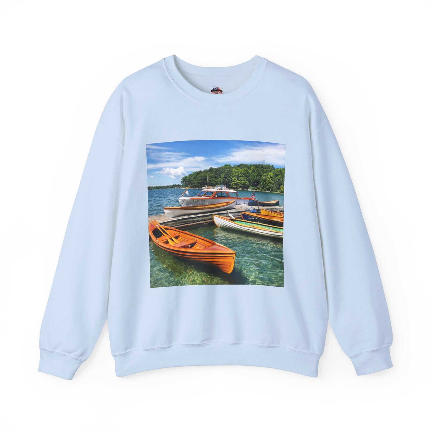 Scenic Boats Unisex Heavy Blend™ Crewneck Sweatshirt - Perfect for Nautical Enthusiasts