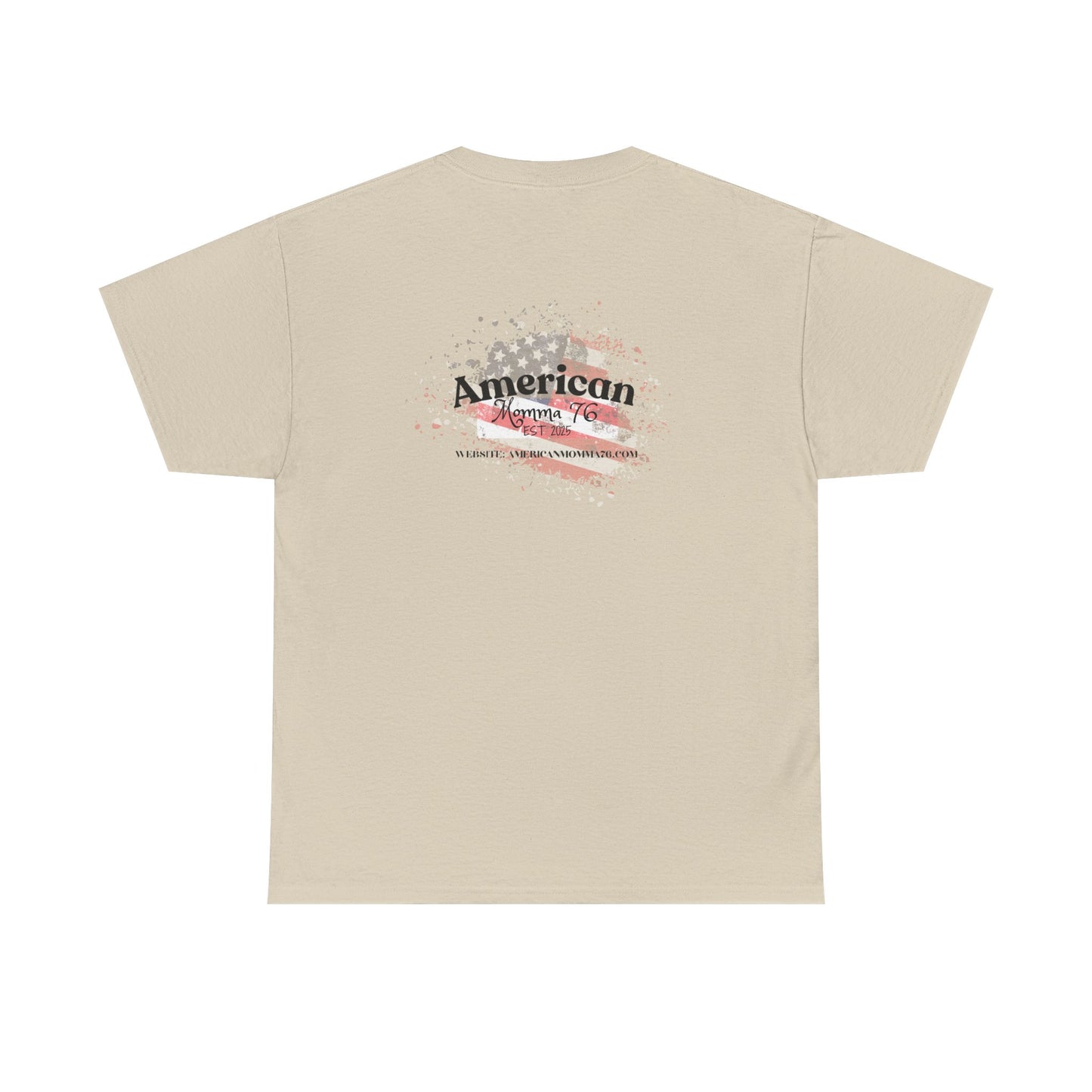 American Flag Unisex Heavy Cotton Tee – Vintage Style Graphic T-Shirt