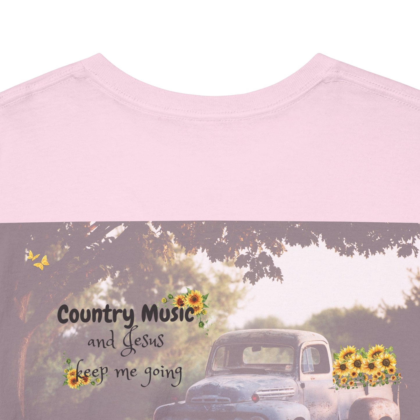 Unisex Heavy Cotton Tee with Country Music Design - Perfect for Music Lovers & Casual Outings