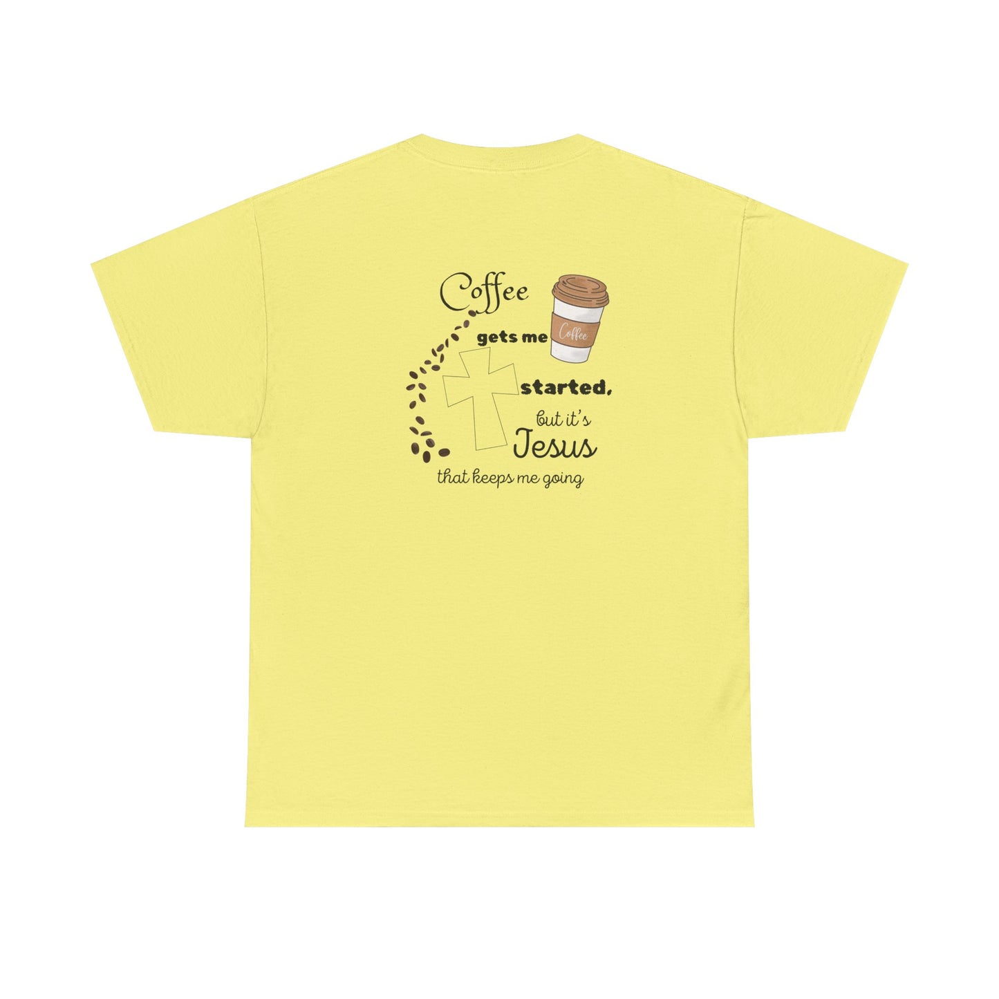 Coffee Time Unisex Heavy Cotton Tee - Faith & Caffeine Inspiration