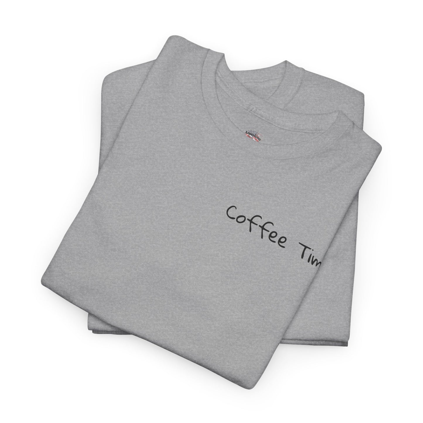 Coffee Time Unisex Heavy Cotton Tee - Faith & Caffeine Inspiration