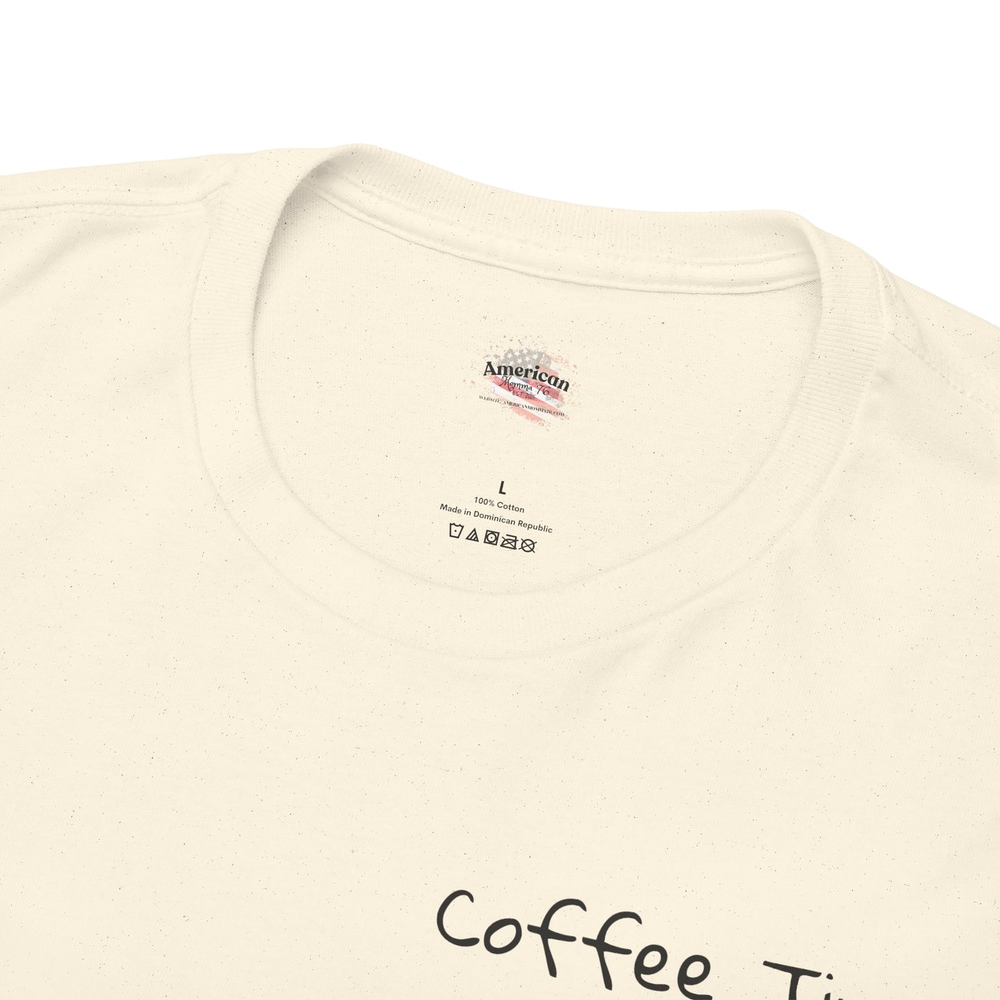 Coffee Time Unisex Heavy Cotton Tee - Faith & Caffeine Inspiration