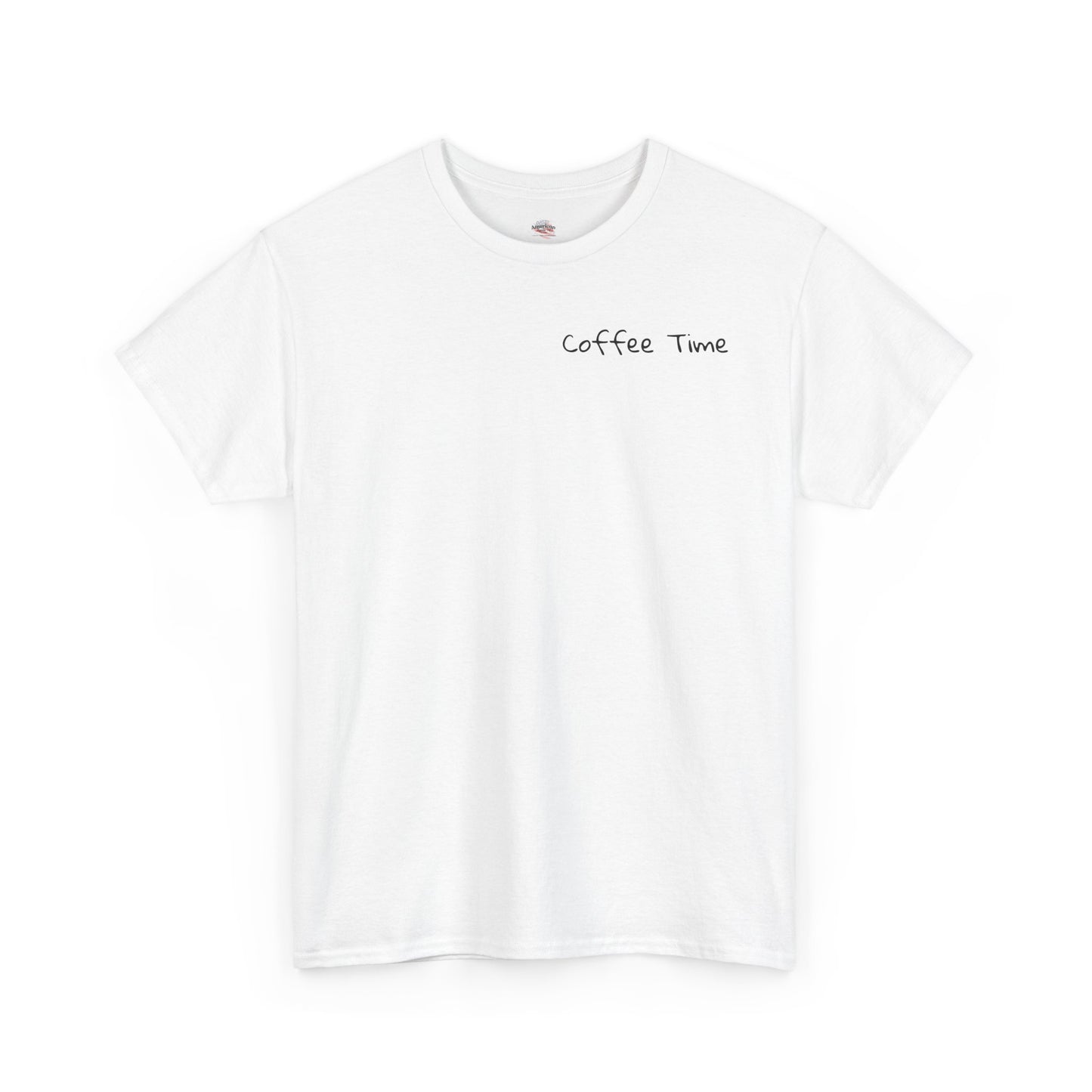 Coffee Time Unisex Heavy Cotton Tee - Faith & Caffeine Inspiration