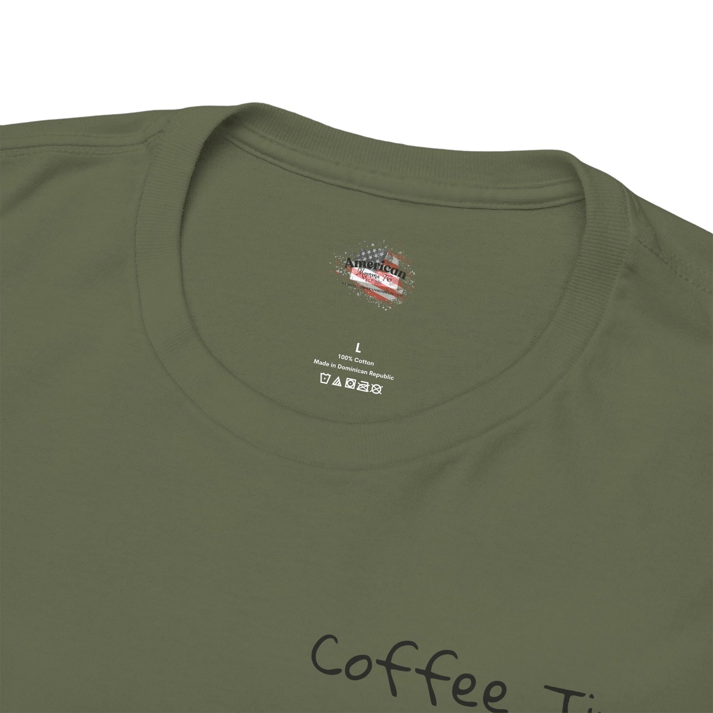 Coffee Time Unisex Heavy Cotton Tee - Faith & Caffeine Inspiration