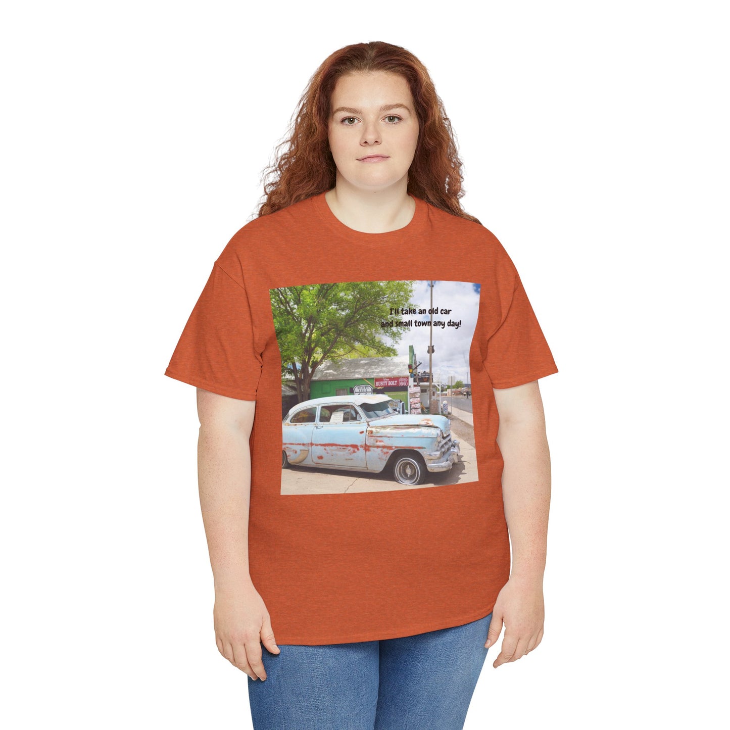 Rustic Vintage Car Tee - Retro Aesthetic Graphic T-Shirt for Casual Outings, Gifts, Travel, Summer Wardrobe, Road Trip Wear