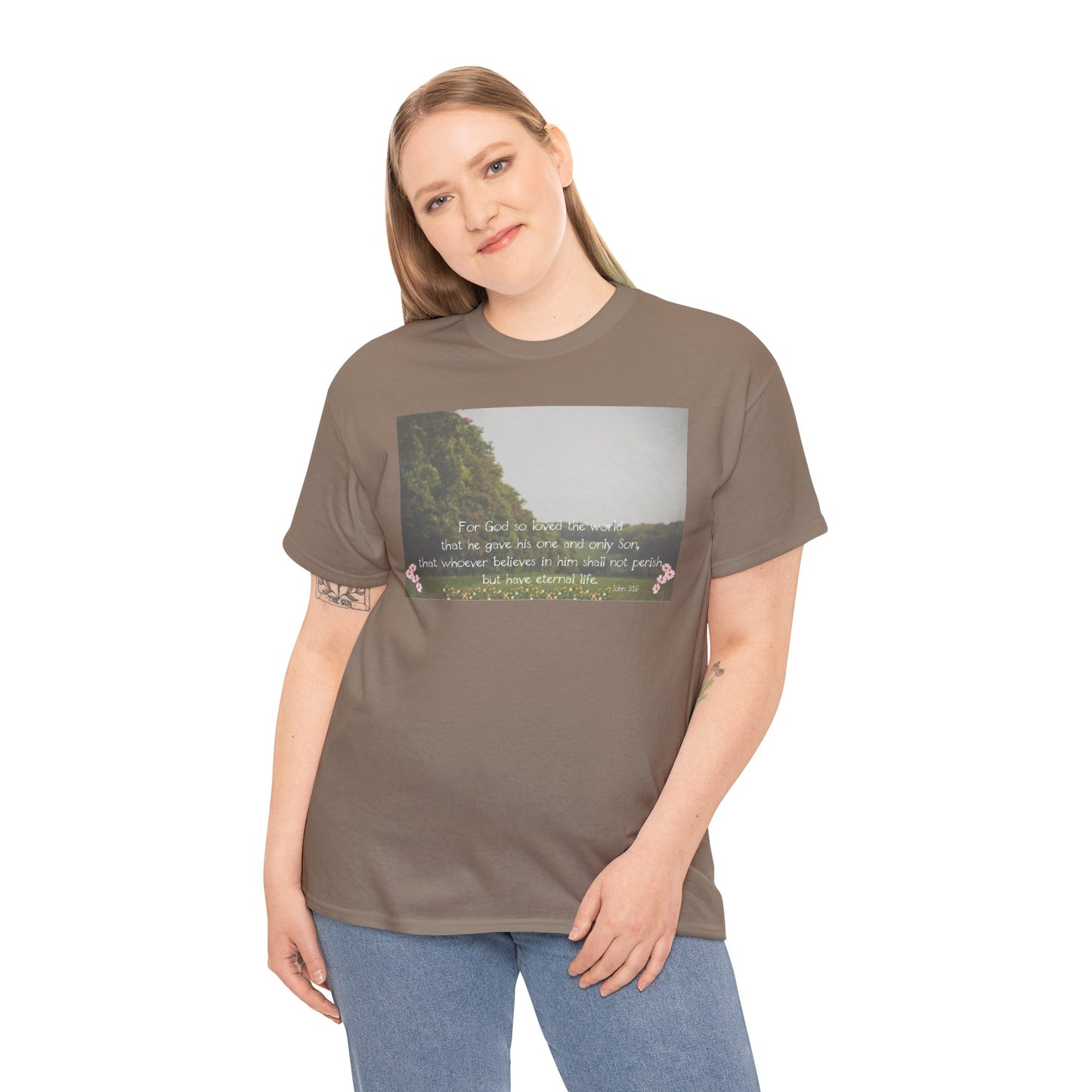 Nature-Inspired Unisex Heavy Cotton Tee, Inspirational Shirt for Outdoor Lovers, Casual Everyday Wear, Gift for Nature Enthusiasts, [...]
