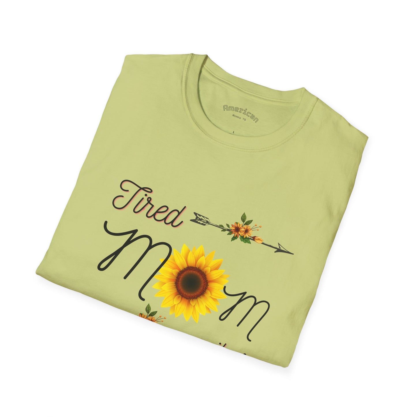 Tired Mom Vibes Unisex Softstyle T-Shirt