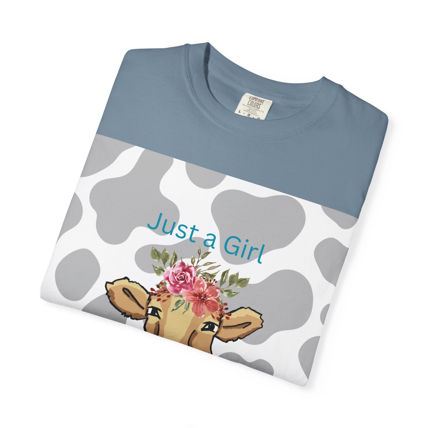 Just a Girl Who Loves Cows T-shirt - Fun and Whimsical Cotton Tee for Animal Lovers
