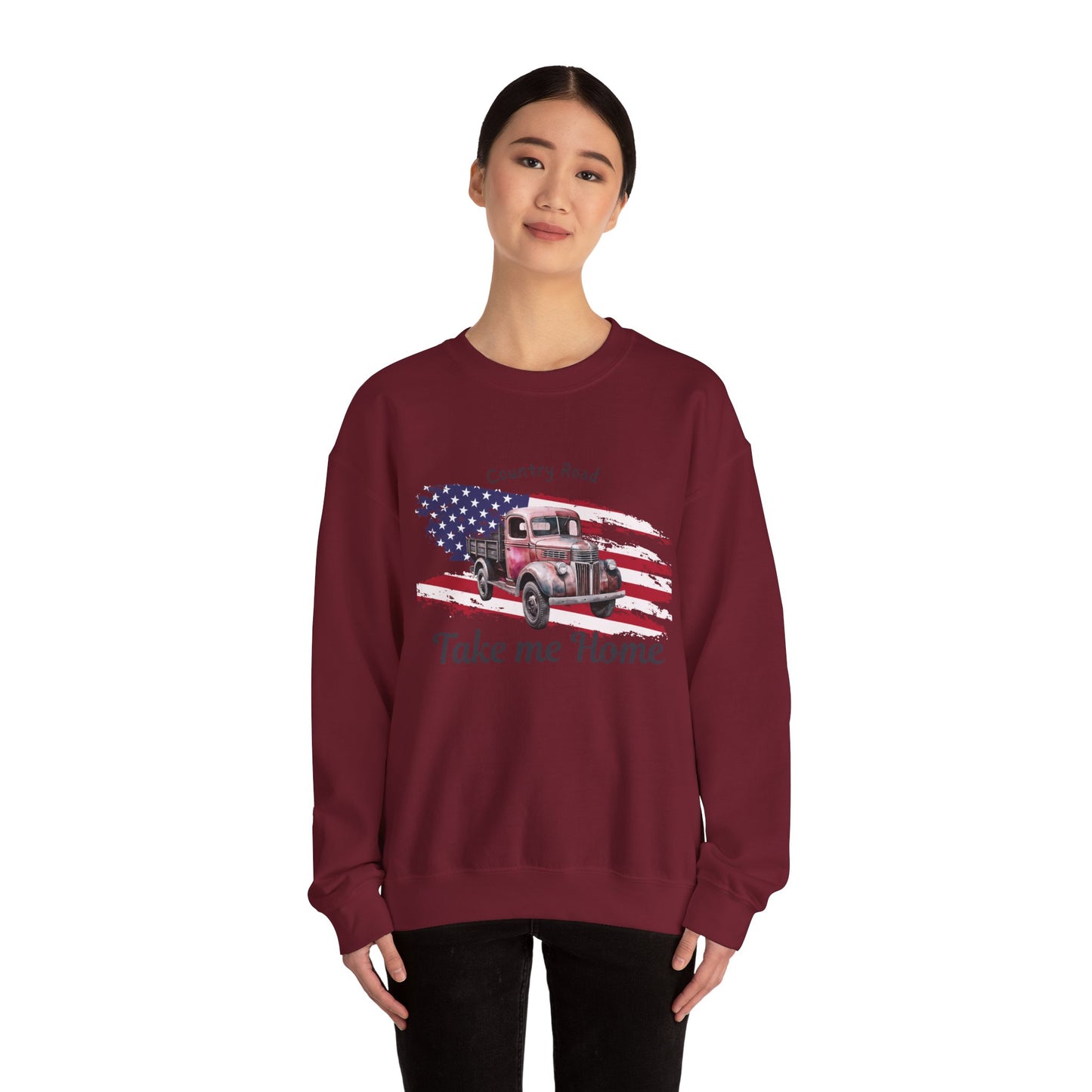Country Road Vintage Truck Sweatshirt