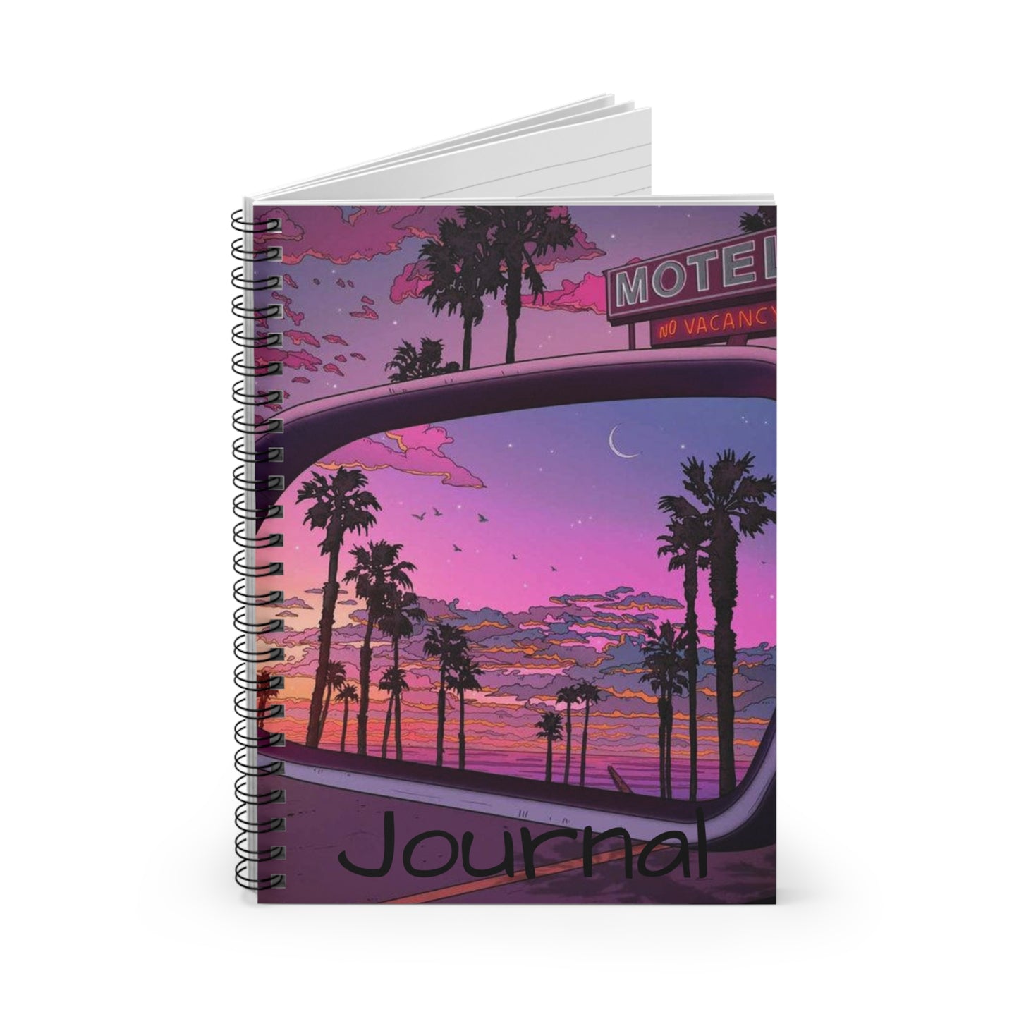 Tropical Sunset Spiral Notebook - Ruled Line Journal for Dreamers