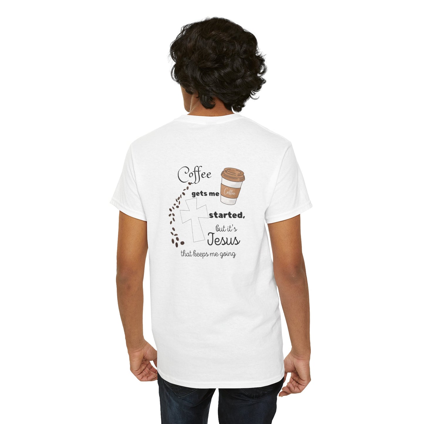 Coffee Time Unisex Heavy Cotton Tee - Faith & Caffeine Inspiration